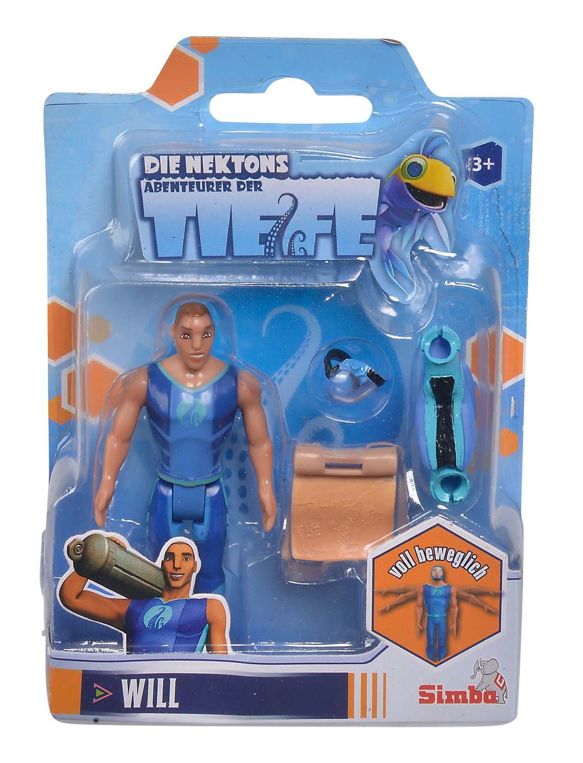 SIMBA Spielwelt Simba 109391000 - Deep, Nektons, bewegliche Figuren, 4-s - Will