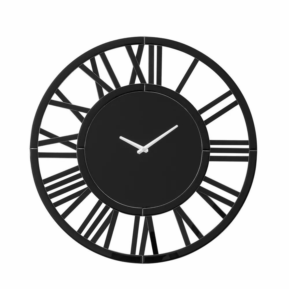 Yorbay Wanduhr Runde Spiegel-Wanduhr mit Romischen günstig online kaufen