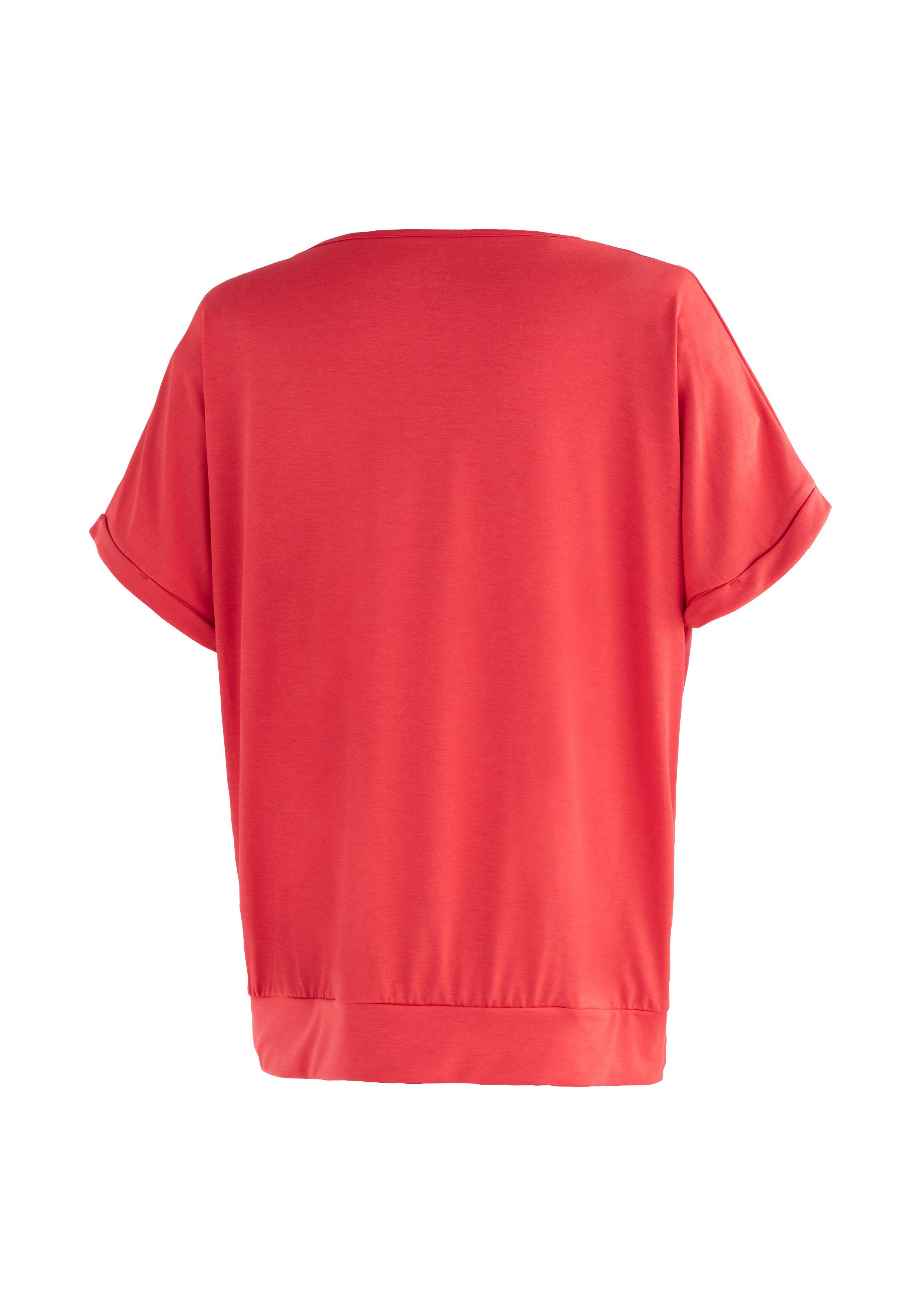 Maier Sports Setesdal T-Shirt Freizeit Wandern W und Damen für Kurzarmshirt hellrot