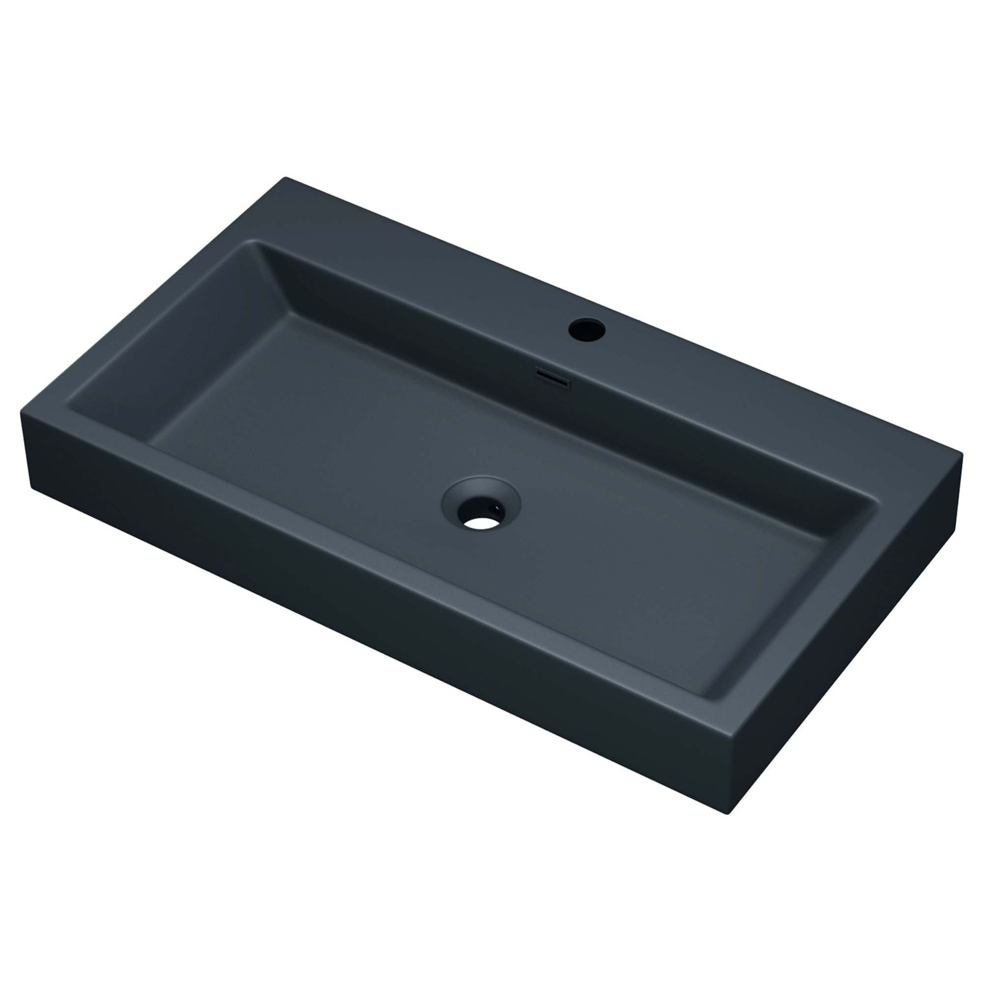 doporro Waschbecken Aufsatzwaschbecken Waschtisch aus Mineral mit Nano-Beschichtung Col06, antibakteriell und leicht zu reinigen, umweltfreundliches Material