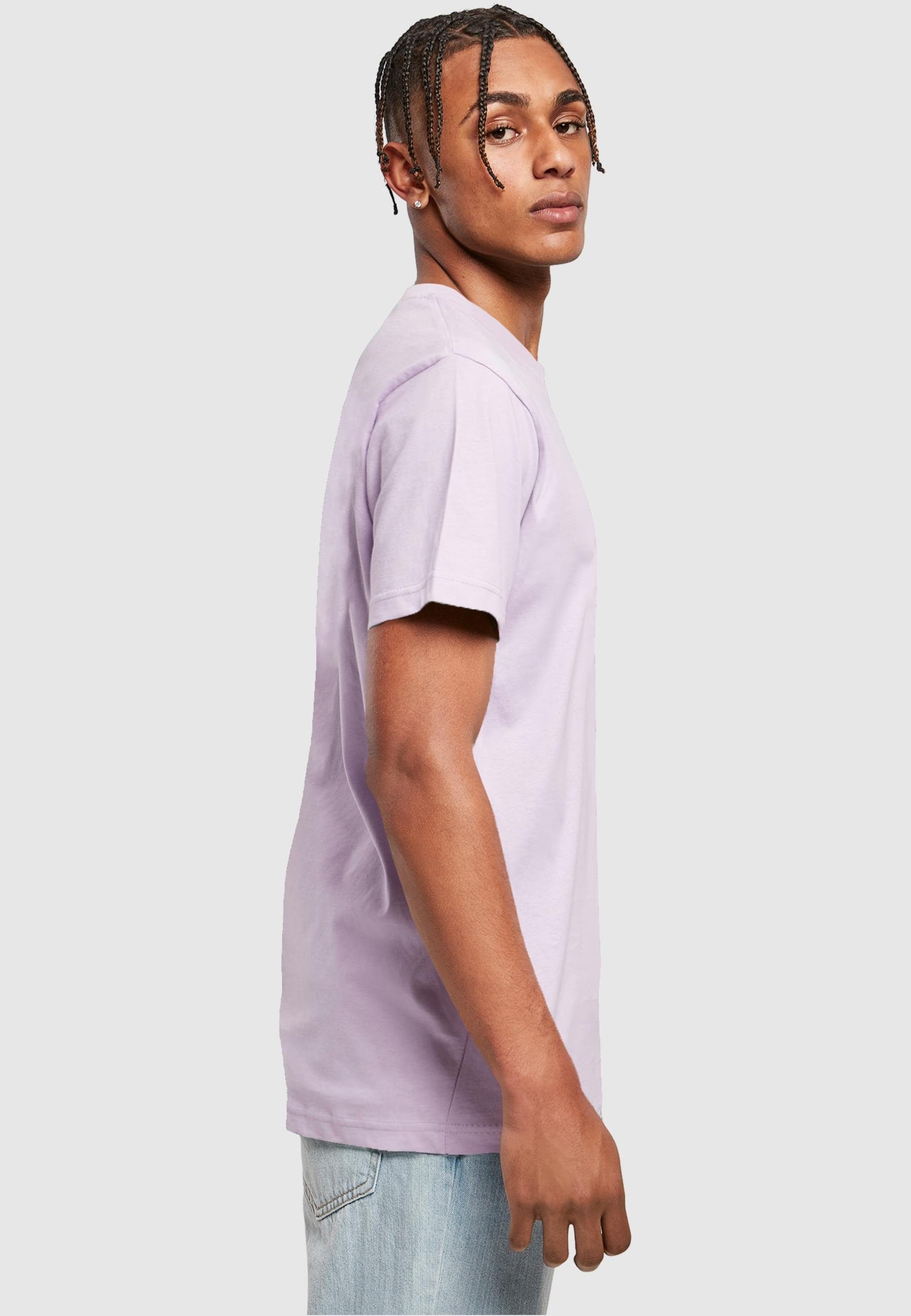 K T-Shirt lilac F Round Neck (no Merchcode (1-tlg) T-Shirt heart) Herren Qatar