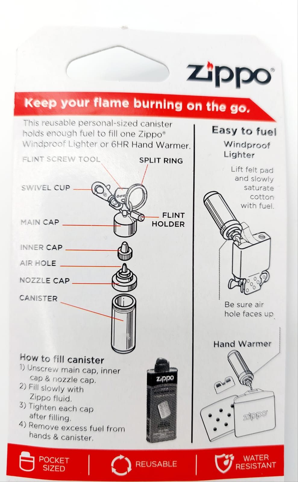 Zippo Schlüsselanhänger Benzinkanister (Lieferung unbefüllt) Zippo Power Ki günstig online kaufen