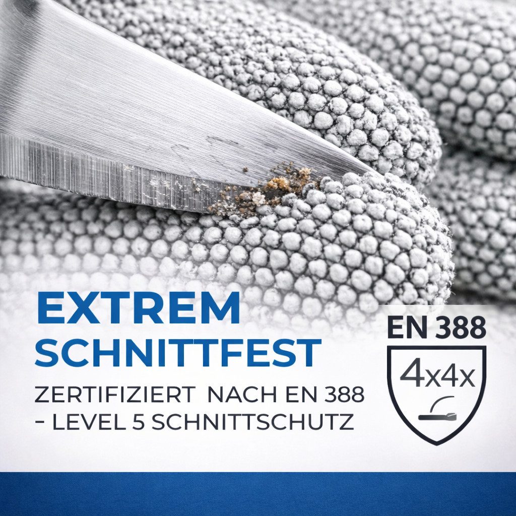 TK Gruppe Arbeitshandschuhe Schnittschutzhandschuhe EN 388 – Kinder schnittfest Kettenhandschuhe (1-St., Set)