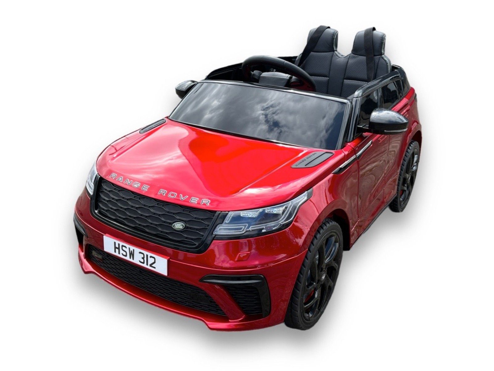 TPFLiving Elektro-Kinderauto Range Rover Velar - Rot - Farbe:, Belastbarkeit 30 kg, Elektro Go-Kart - Kinder Elektrofahrzeug Kinderauto elektro