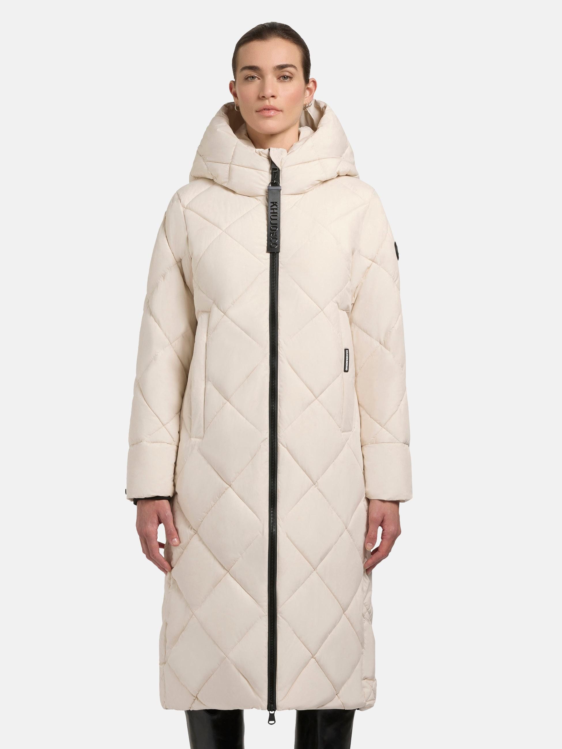 khujo Steppmantel "Elow-YM" Damen Wintermantel in Diamond-Steppung günstig online kaufen