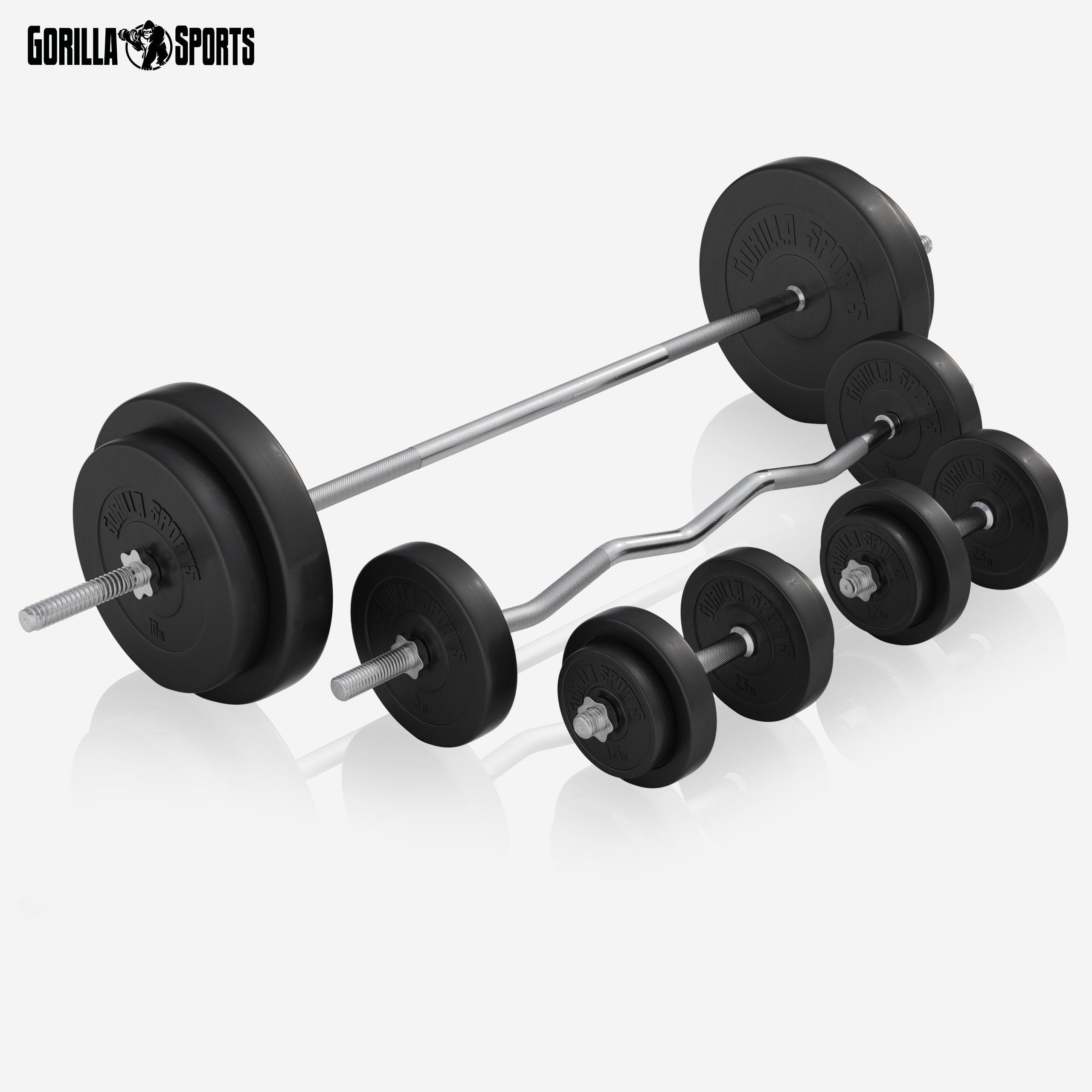 GORILLA SPORTS Kraftstation Kraftstation Universal Set 46-teilig, (46-tlg)