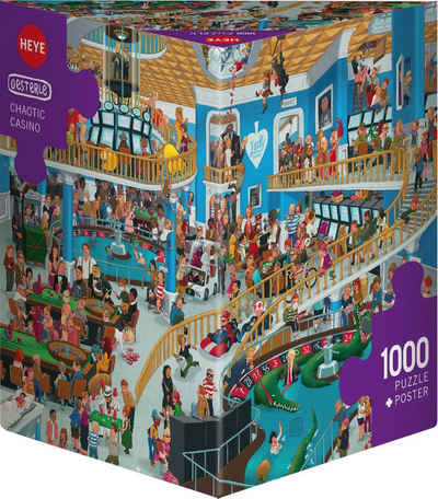 HEYE Puzzle Chaotic Casino / Oesterle, 1000 Puzzleteile, Made in Europe