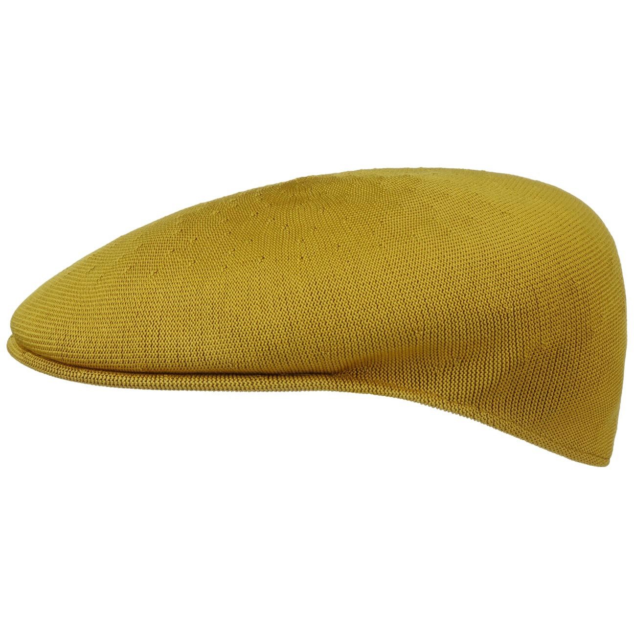 Kangol (1-St) Flat mit Cap Schirm Schiebermütze senf