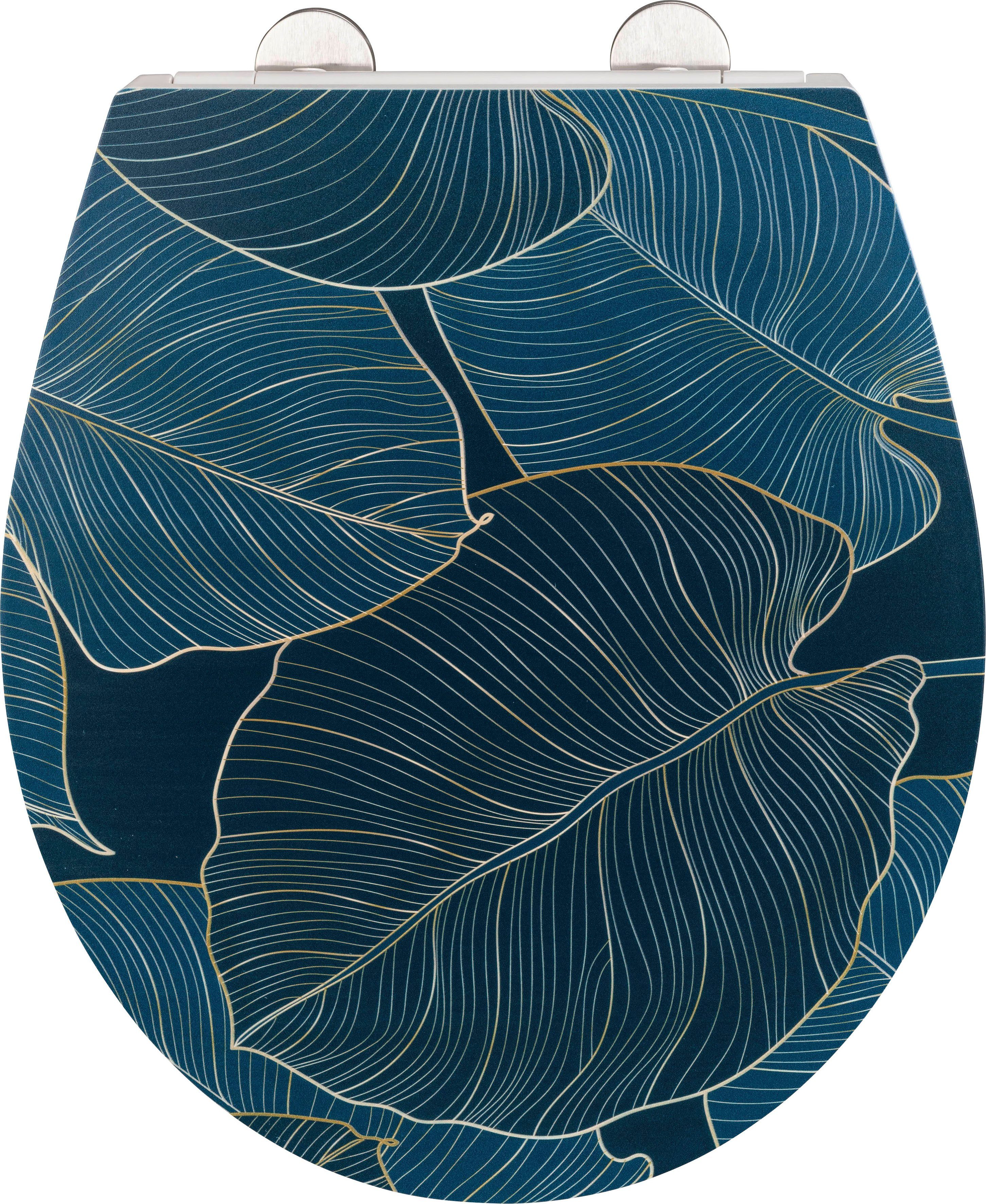 WENKO WC-Sitz Big Leaves, mit Relief, günstig online kaufen