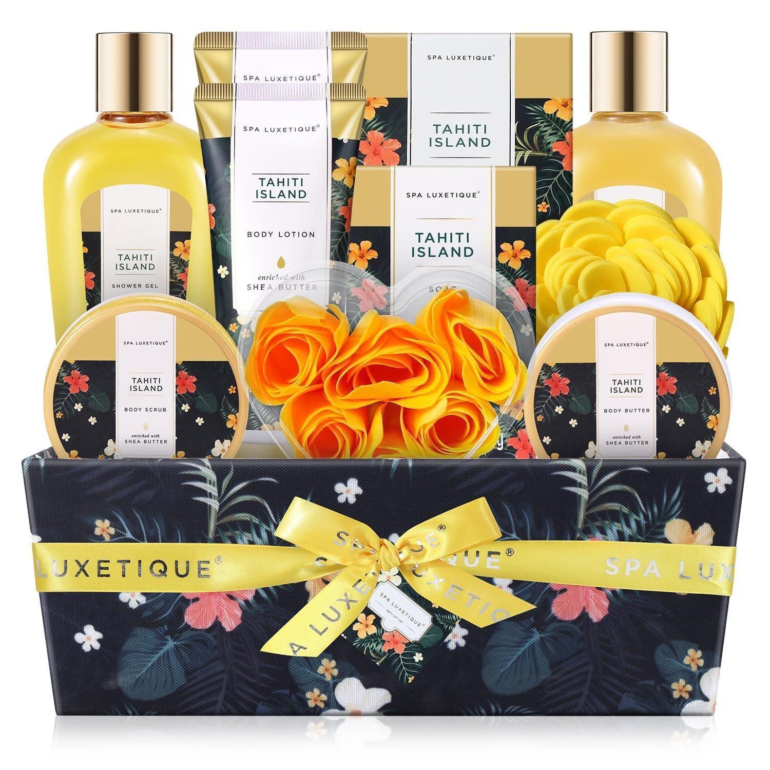 LuxusKollektion Pflege-Geschenkset Spa Luxetique Geschenk Set 12pcs Tahiti Insel Bad Geschenkset