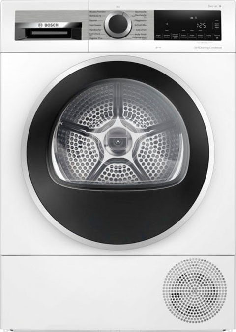 BOSCH Wärmepumpentrockner Serie 6 WQG235D00, Selbstreinigender Kondensator, Halbe Beladung, Reversierende Trommel