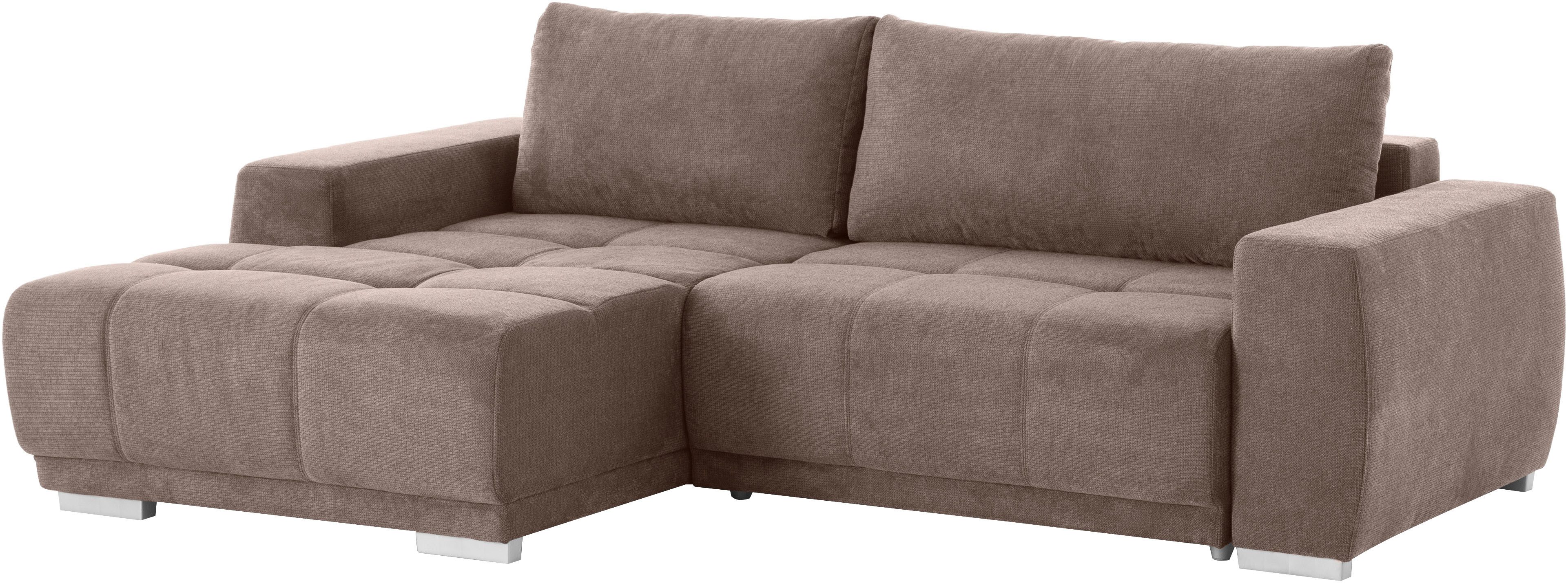 Home affaire Ecksofa Bolero L-Form, wahlweise mit Bettfunktion & Bettkasten
