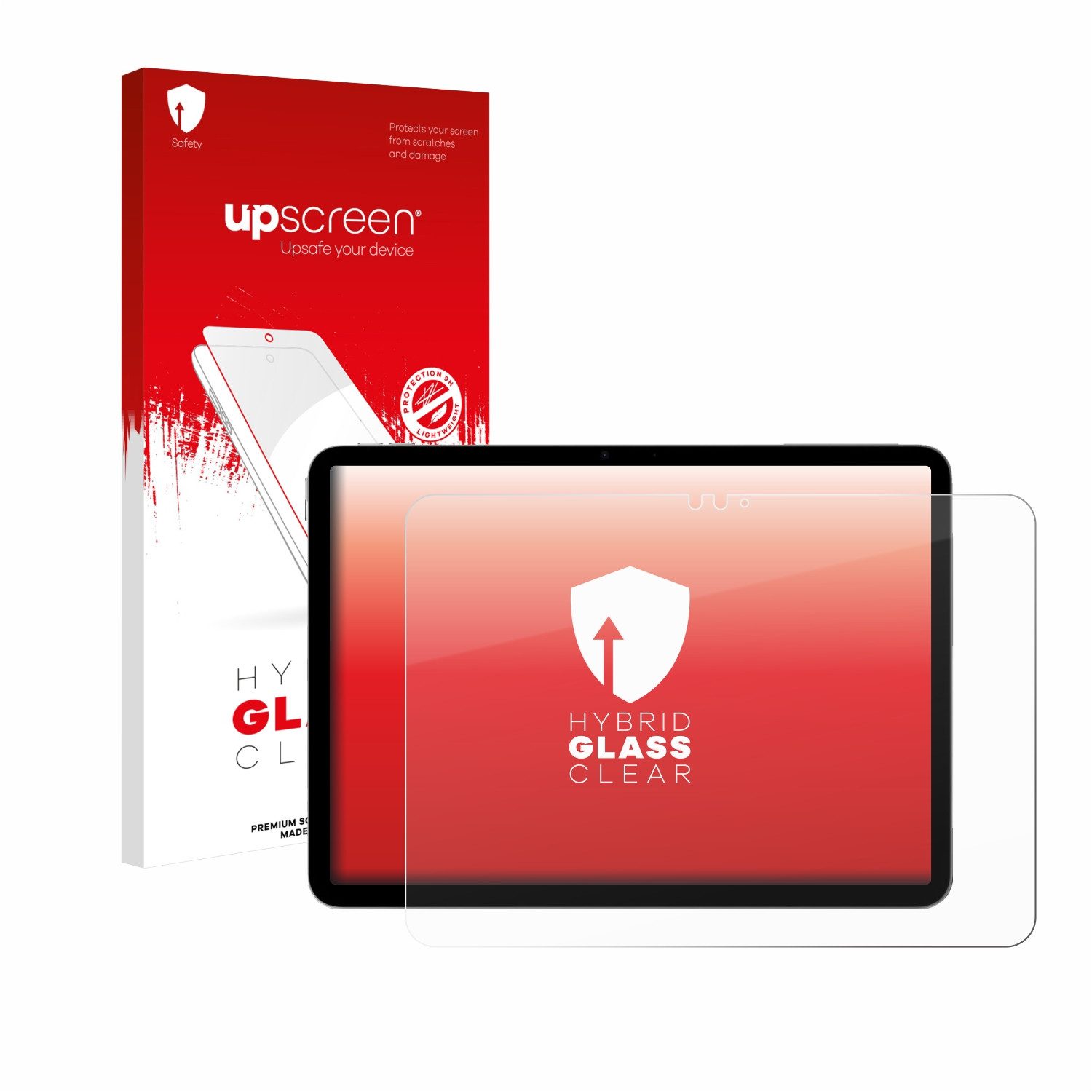 upscreen Displayschutzglas Folie für Apple iPad Air 11" M4 2026, Schutzfolie Glas Panzer Display Schutz klar