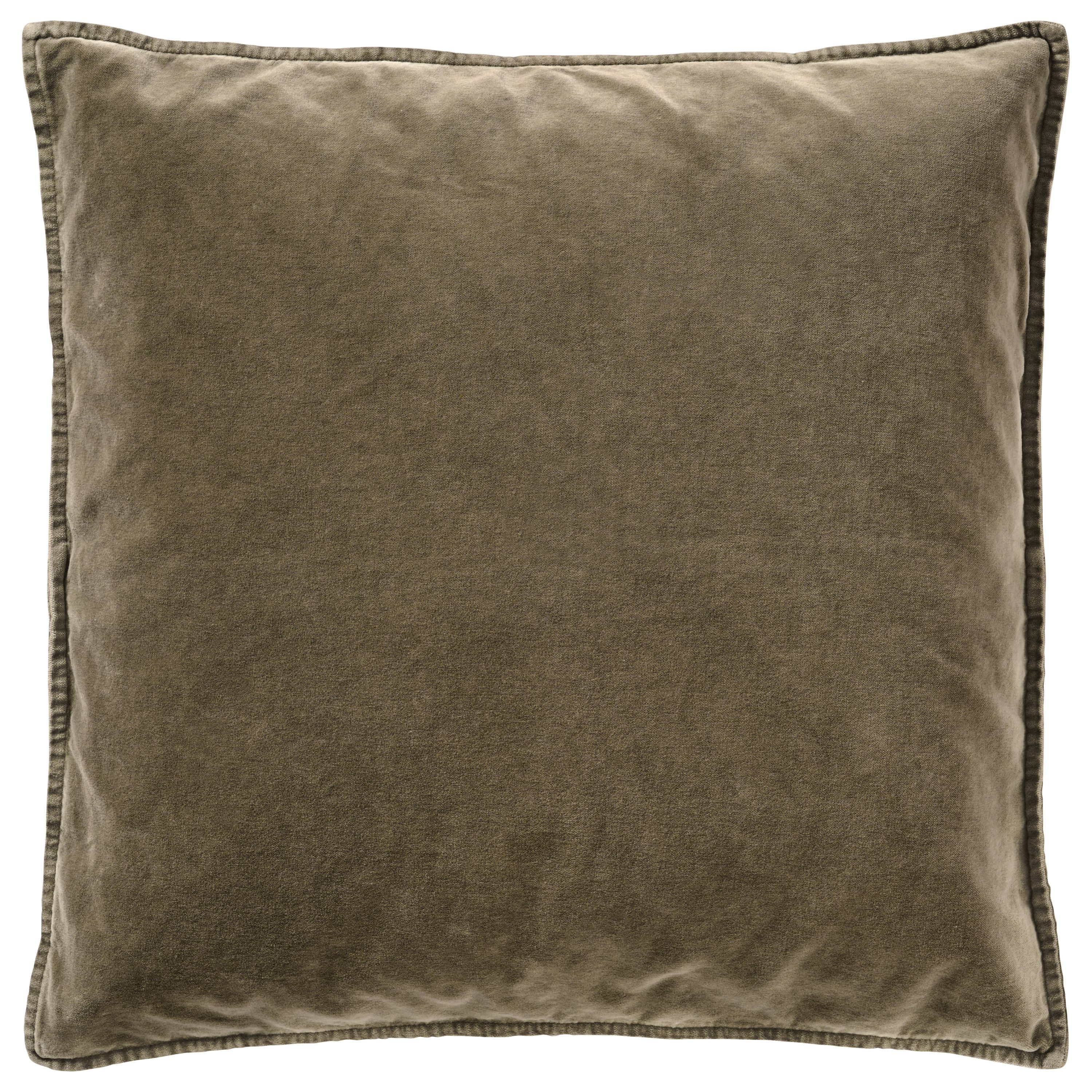 Ib Laursen Kissenbezug Ib Laursen - Kissenbezug Truffle Braun 52x52cm Samt Velour 6230-53