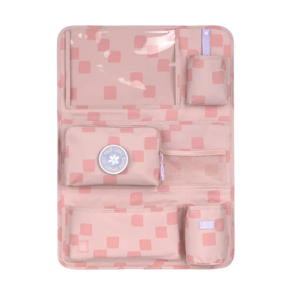 LÄSSIG Kinderrucksack Car Wrap-to-Go Pattern Party rose