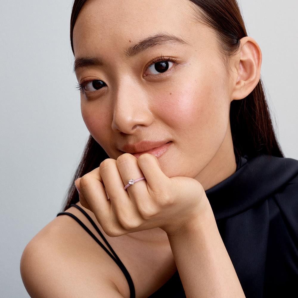 Pandora Fingerring Chakra Herzring für Damen aus 925er Silber, Emaille von günstig online kaufen