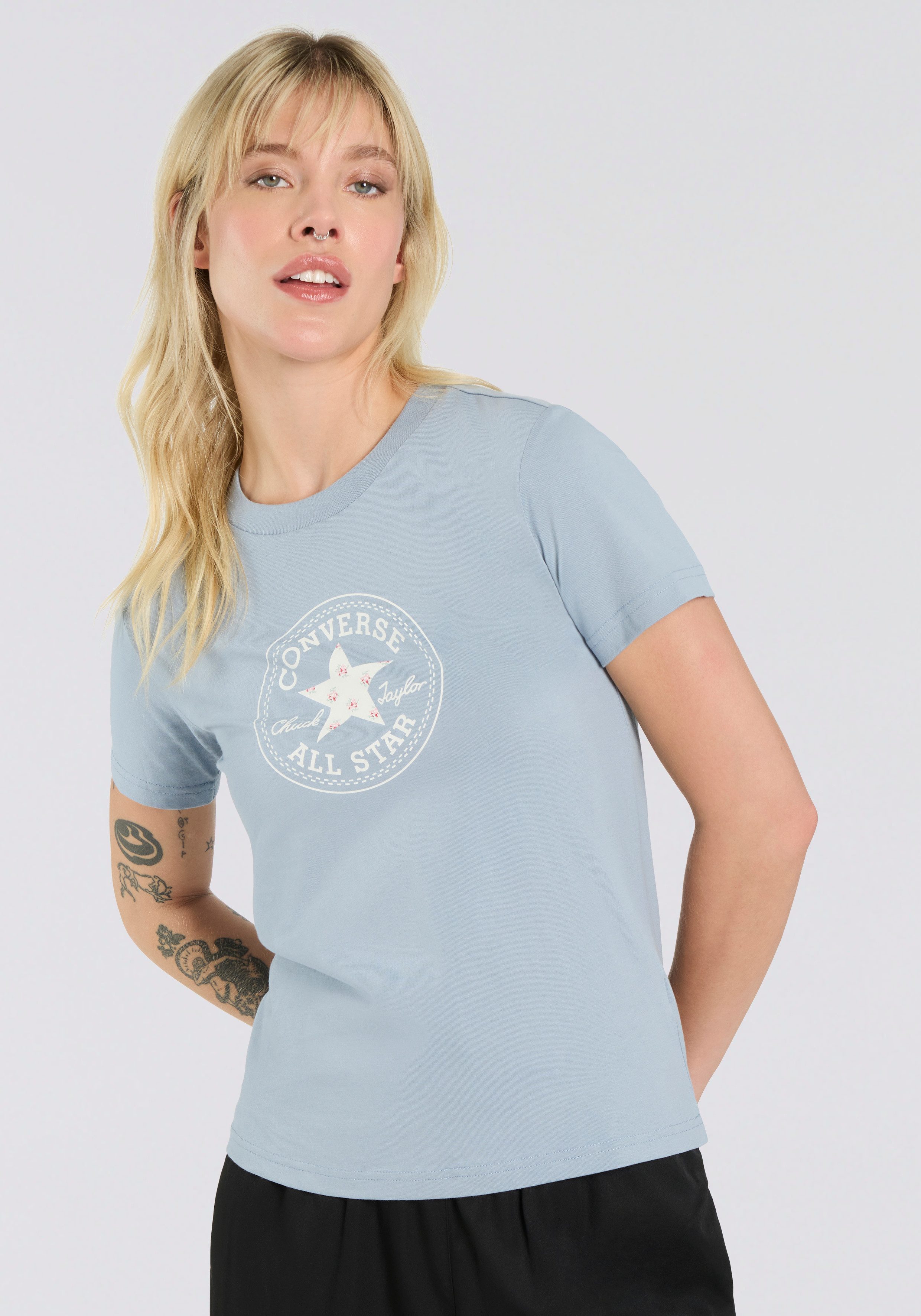 Converse T-Shirt WOMEN'S CONVERSE CRAFTED CHUCK TAYLOR T-SHIRT (1-tlg) günstig online kaufen