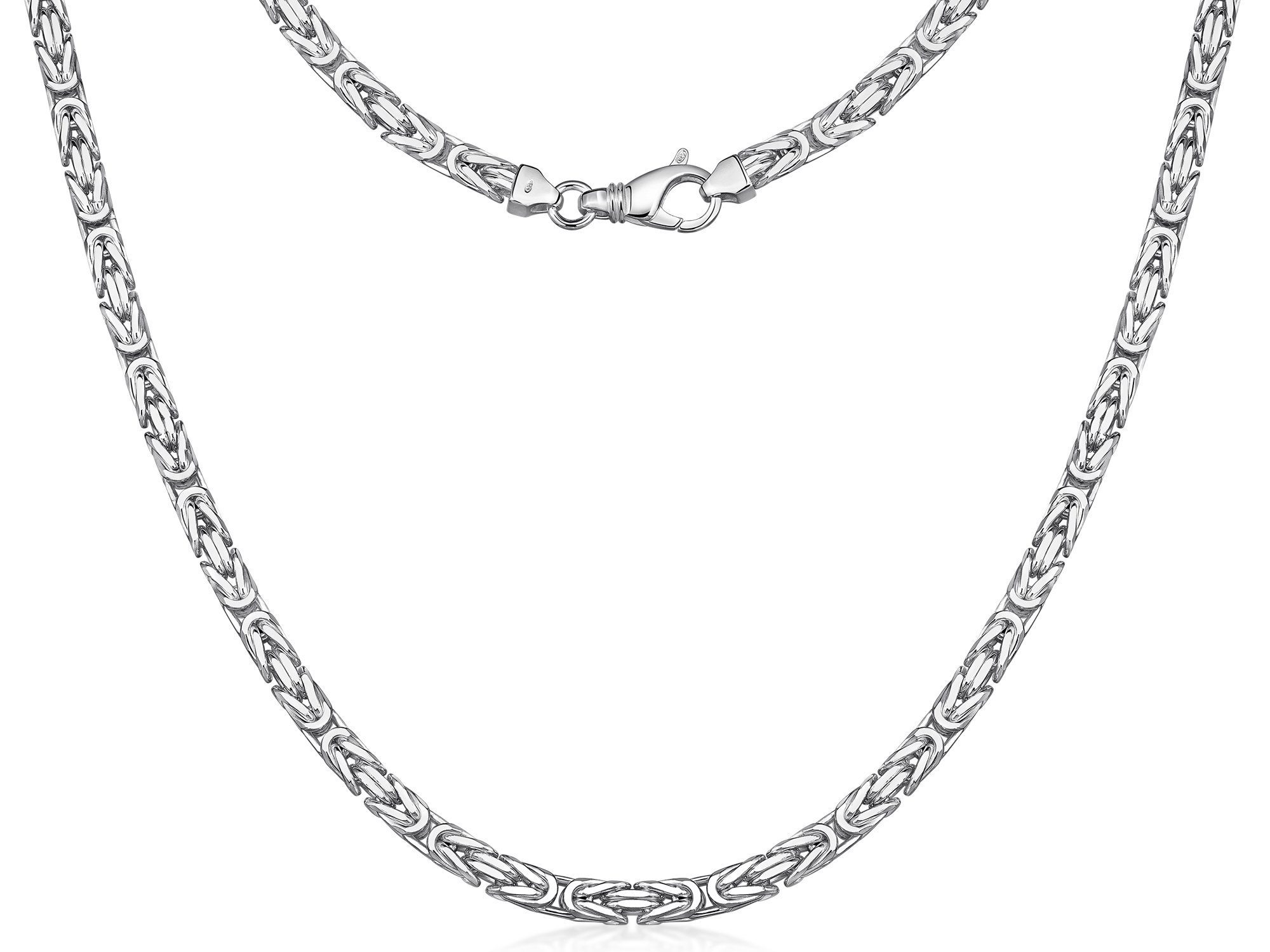 925 Silberkettenstore wählbar Königskette 6mm Königskette 45-100cm Silber
