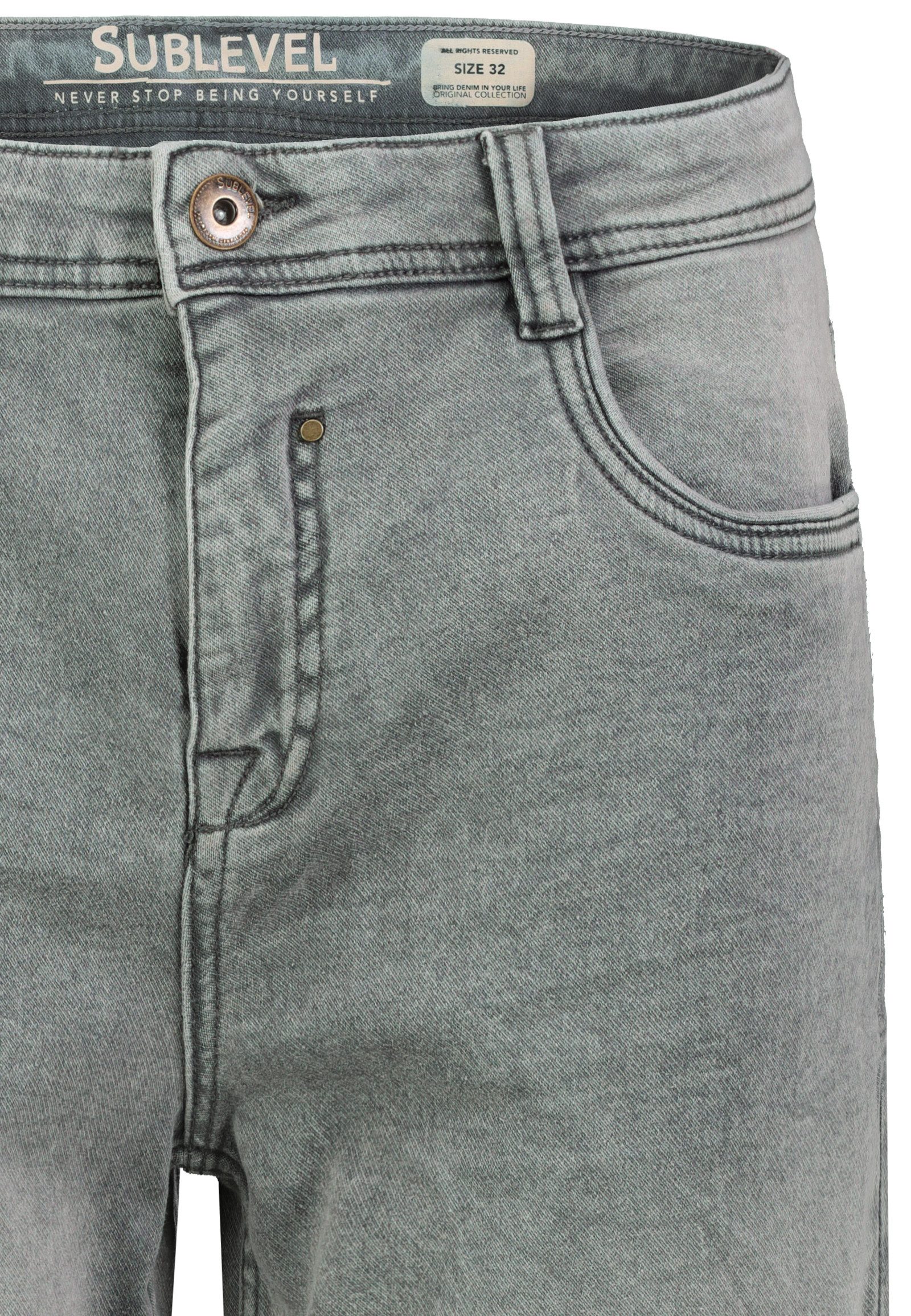 SUBLEVEL Bermudas Herren Jeans Shorts Denim kurze Hose Bermuda Freizeit 5 Pocket Sommer