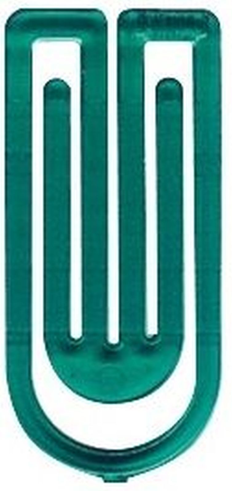 Büroklammer Büroklammern King Klip 75mm VE=5 Stück kristallgrün