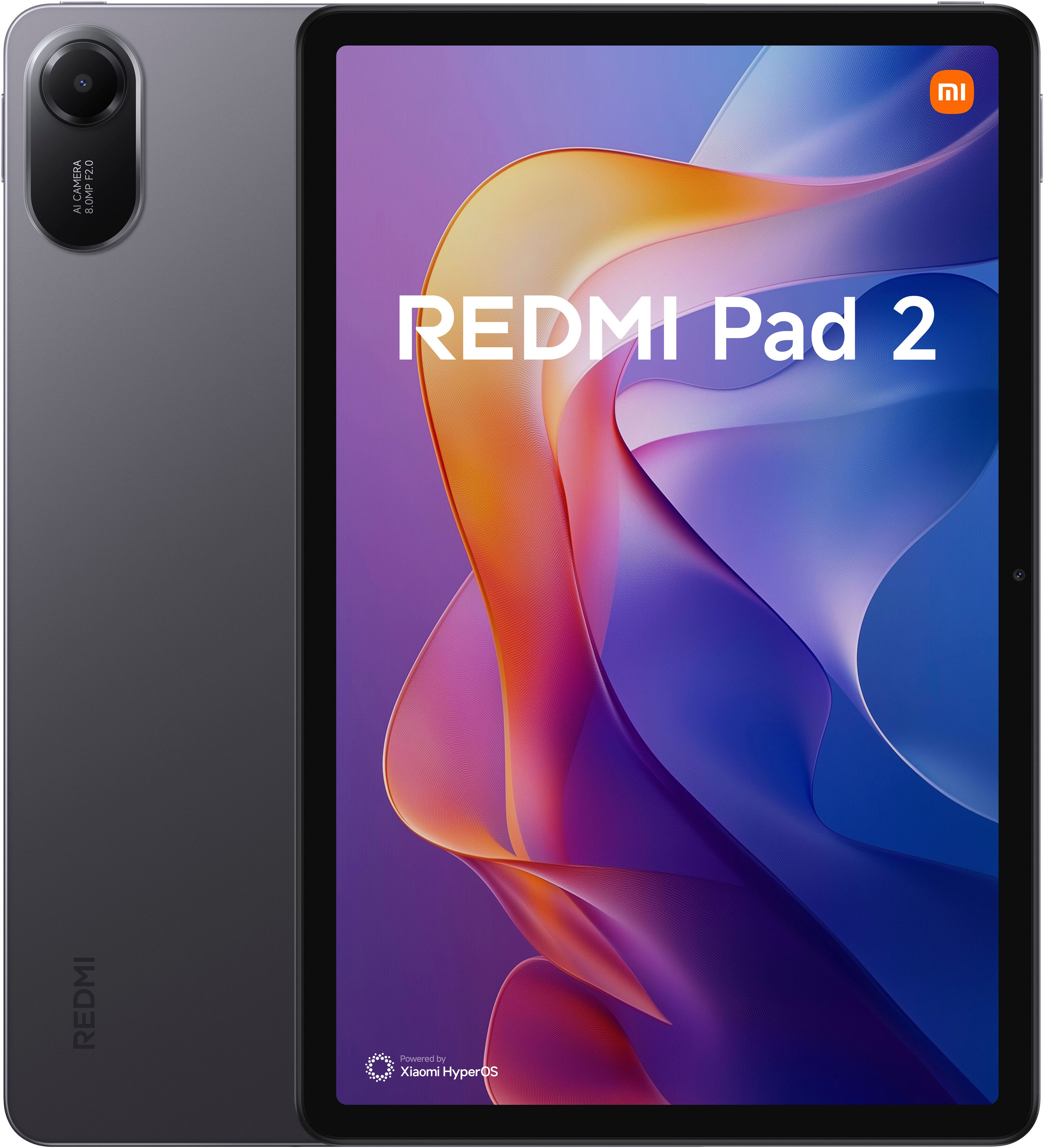 Xiaomi Redmi Pad 2 + Cover Tablet (11", 128 GB, Android, Inklusive Case)