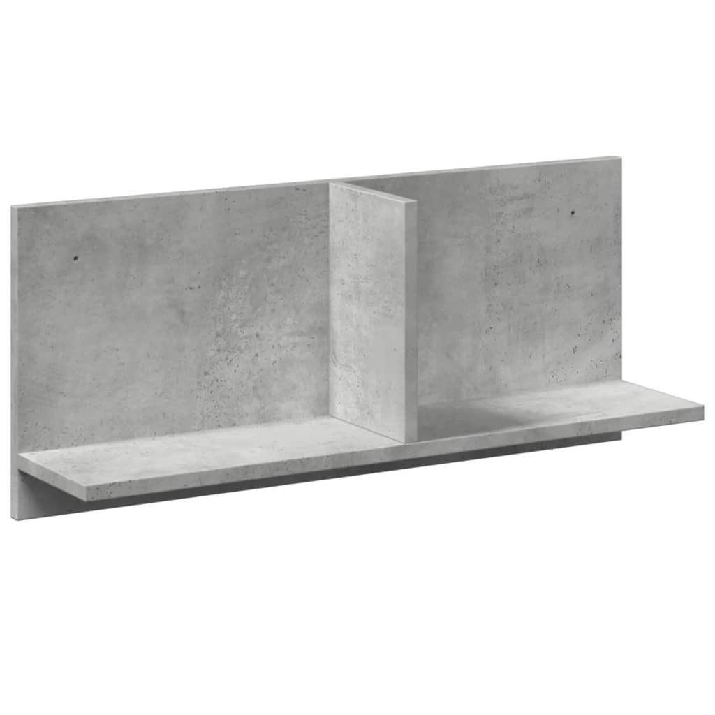 vidaXL Regal Wandschrank 70x16,5x30 cm Betongrau günstig online kaufen