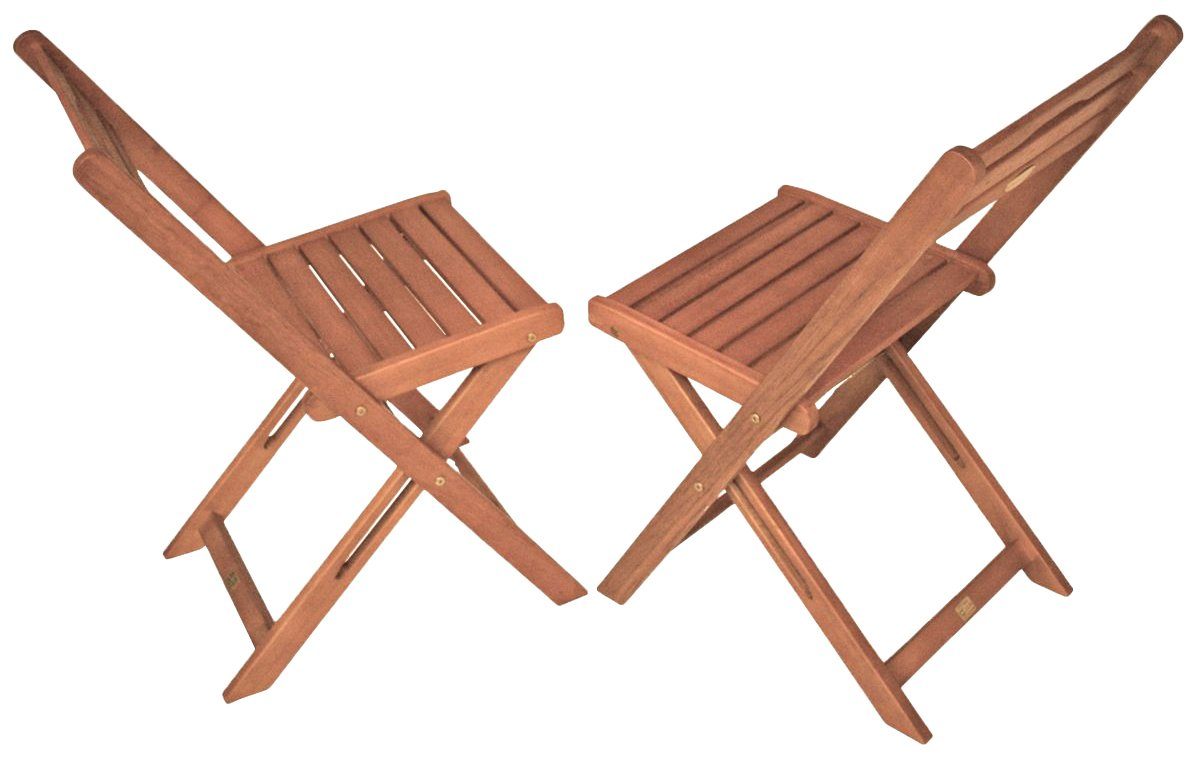 Garden Pleasure Balkonhängetisch BERKELEY (Set, 3-St), Eukalyptus, klappbar, 60x40cm, 2 Stühle, braun