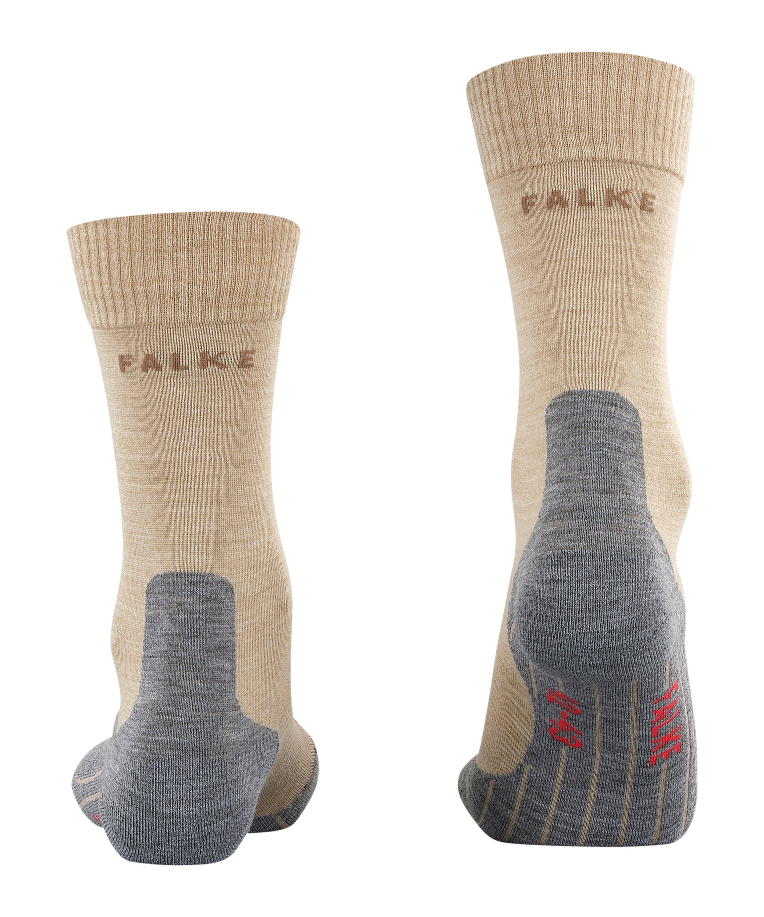 Wandersocken Freizeitwanderungen leicht TK5 nature FALKE (1-Paar) bequem für und mel (4100) Wander