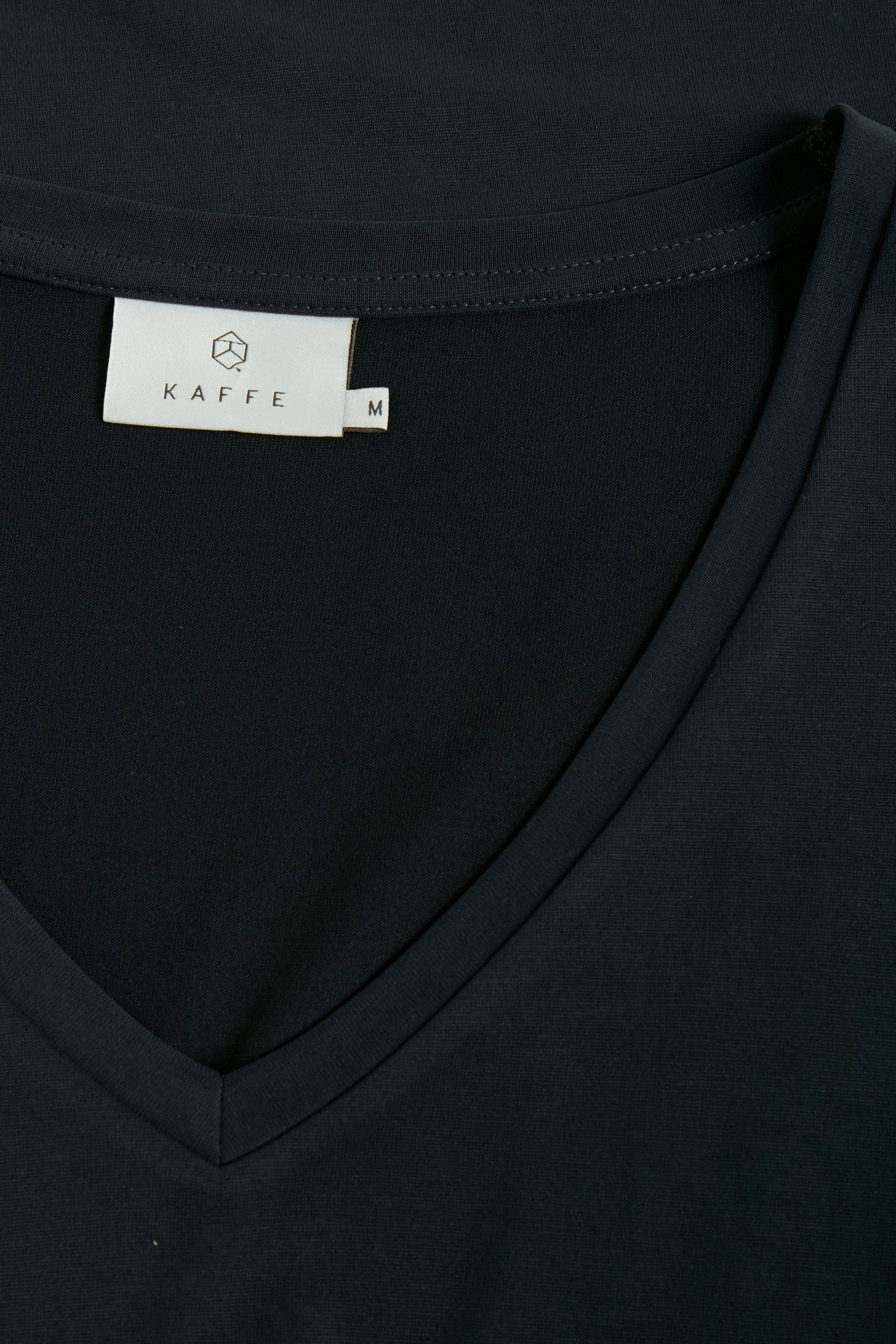 KAlise T-shirt black Washed T-Shirt SS KAFFE
