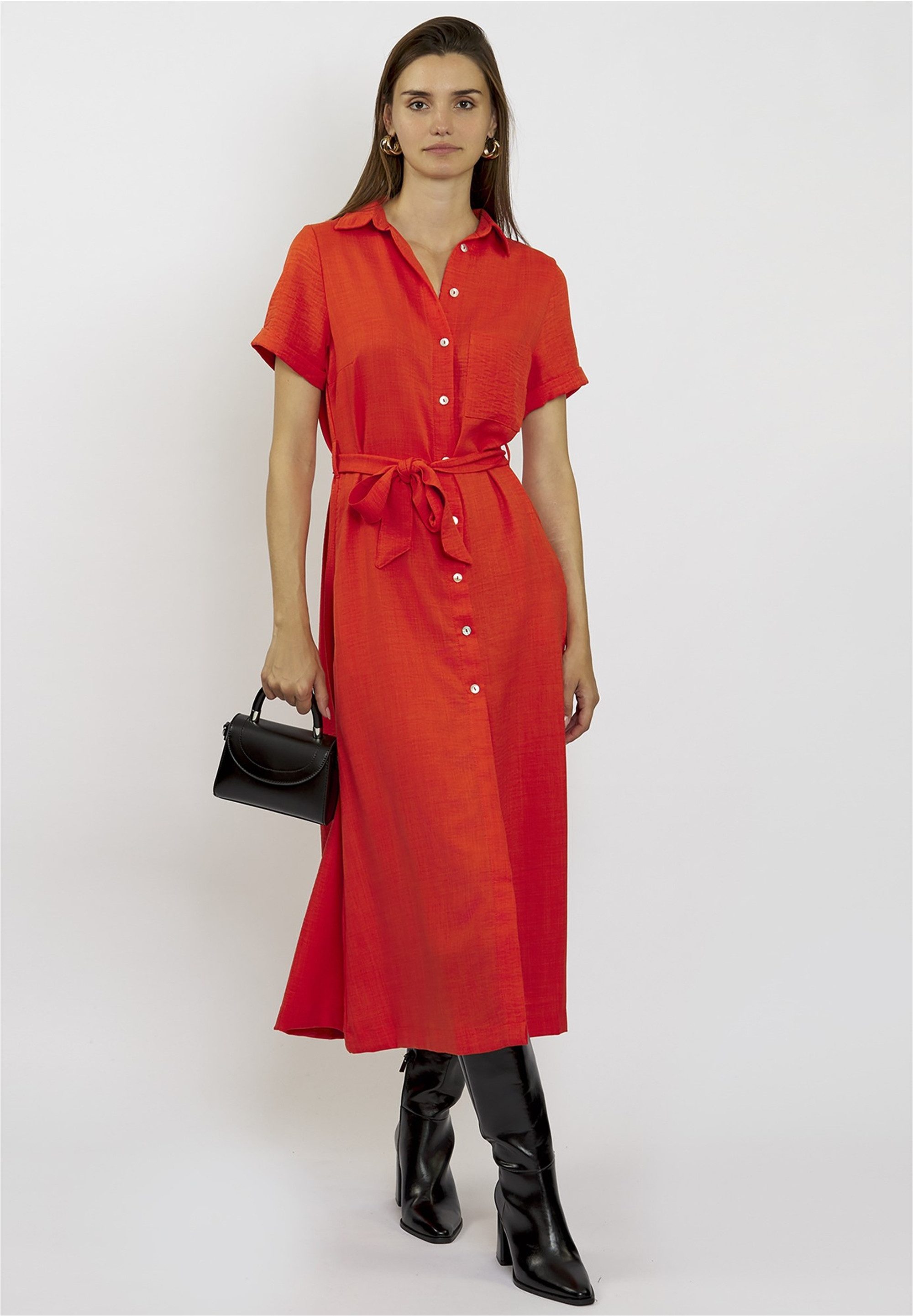 freshlions Jerseykleid Long Button up mit günstig online kaufen