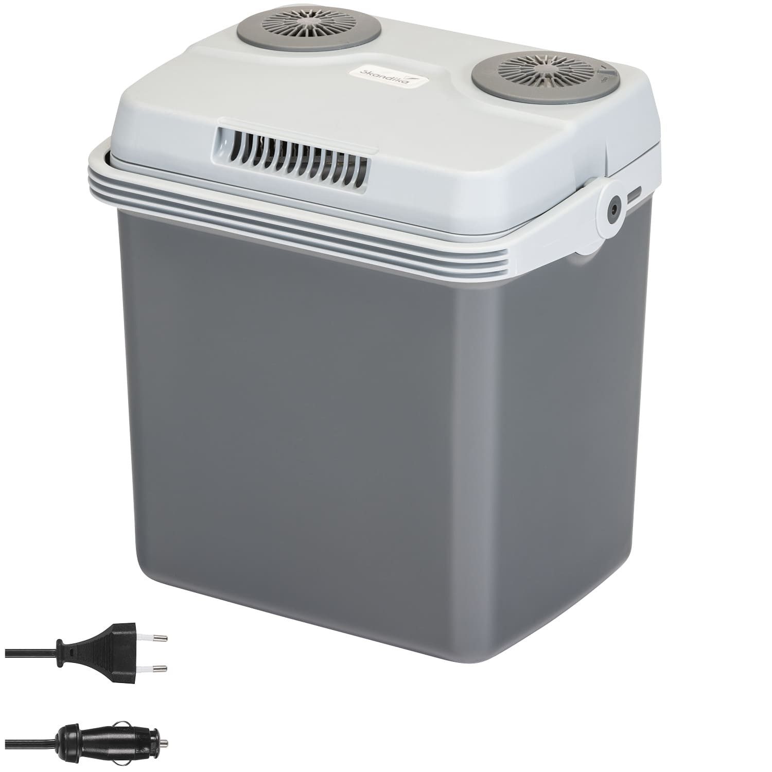 Skandika Elektrische Kühlbox Autokühlschrank, Leira, Kühl und Warmhaltefunktion, Gewicht 3,8 kg, 19 l, elektrische Kühlbox für Auto und Steckdose, 12V, 220-240V
