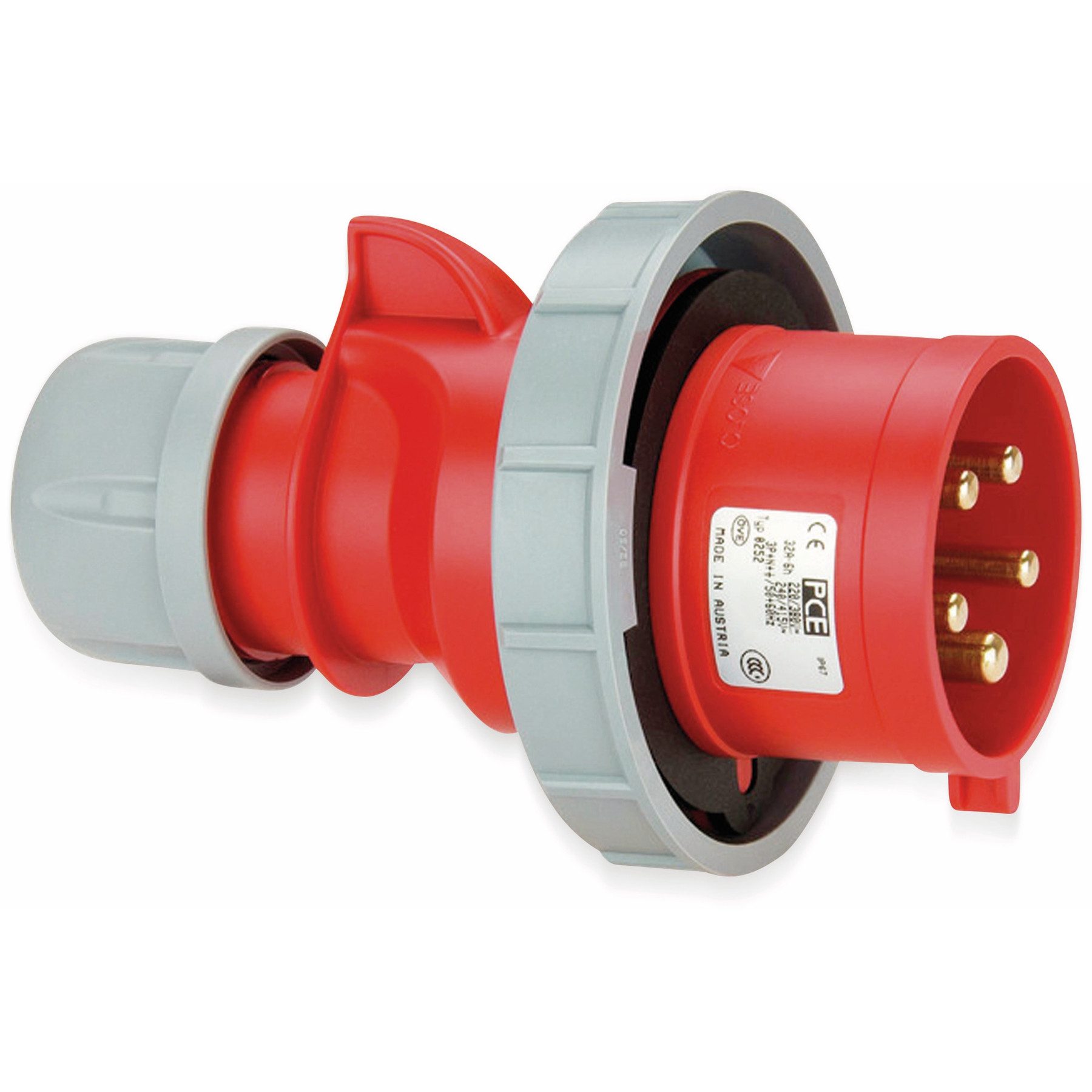 PCE Вилка cee PCE Вилка cee Shark, 32A, 5-polig, 400 V, IP67