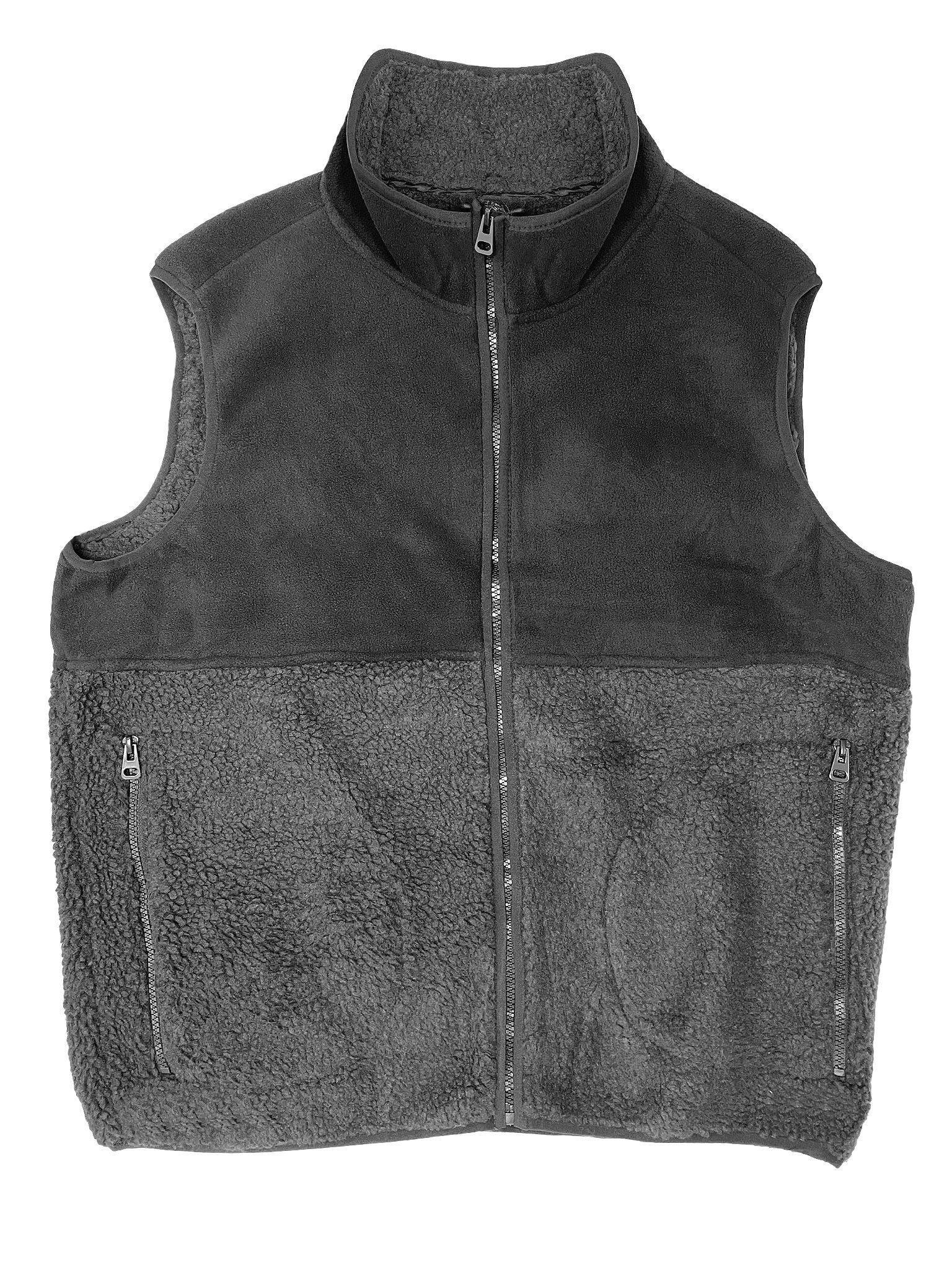 Funktionsweste Fleece Kunstfell Warme Ärmellos ohne Kapuze