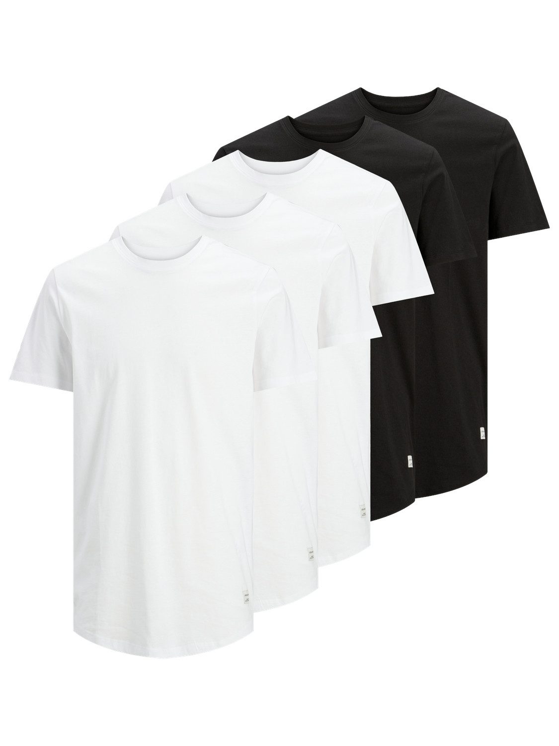 Jack & Jones T-Shirt JJENOA TEE SS CREW NECK 5PK MP NOOS (Packung, 5-tlg., 5er-Pack)