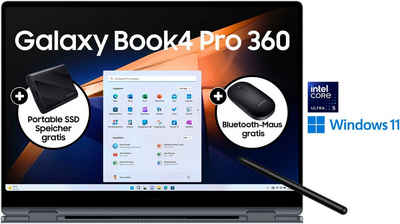 Samsung NP960Q Galaxy Book4 Pro 360 16'' Notebook (40,6 cm/16 Zoll, Intel Core Ultra 5, 512 GB SSD, Intel Core Ultra 5 Prozessor, 16 GB + 512 GB)