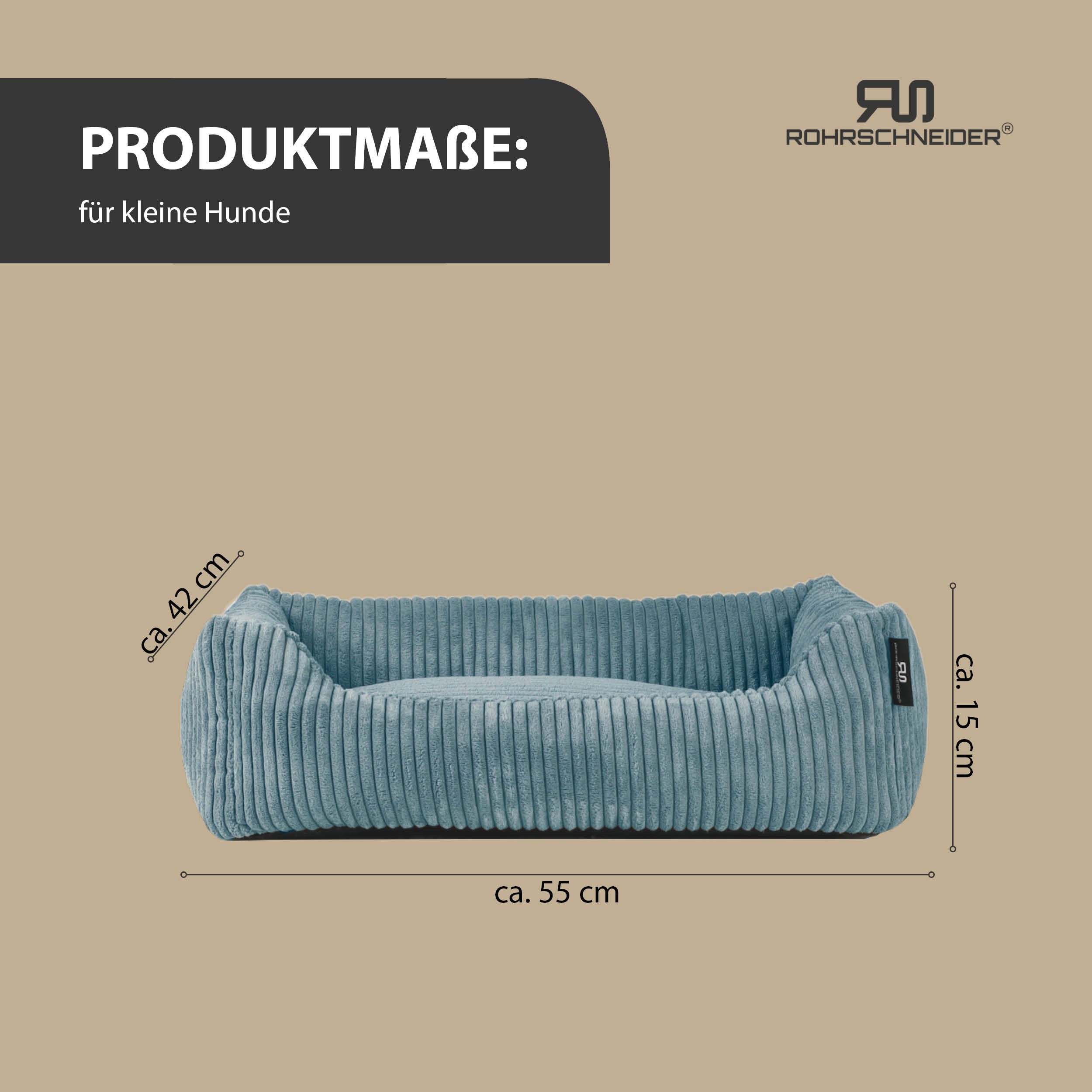 Rohrschneider Tierbett Hundebett Hundekorb Cordstoff, inkl. Gassibeutel günstig online kaufen