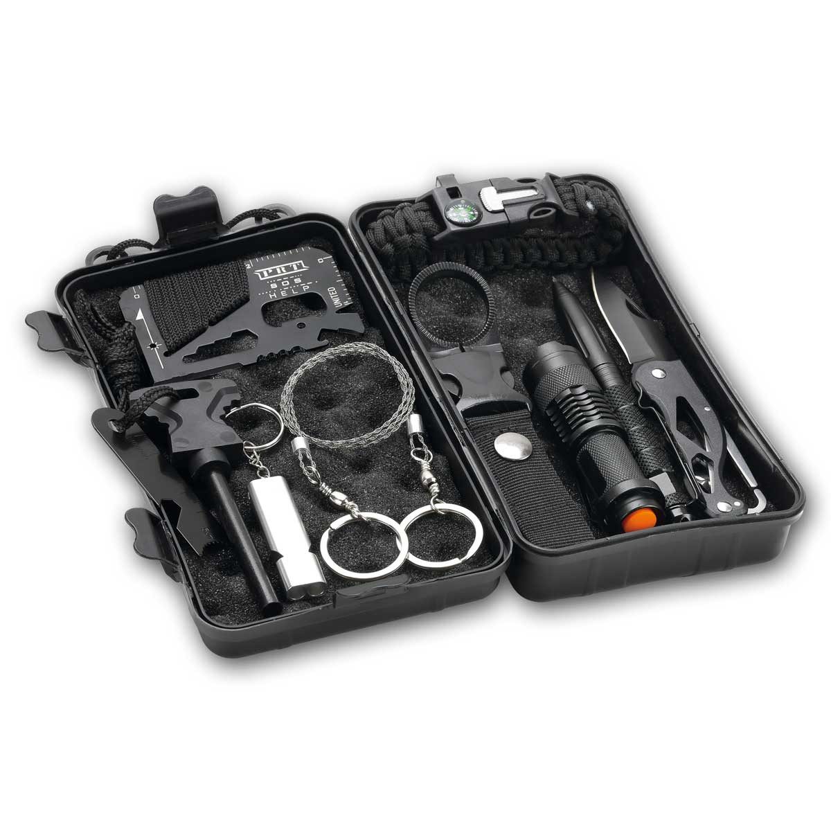 Blanko Outdoor-Küche Survival-Set in Schutzbox 10-Teilig