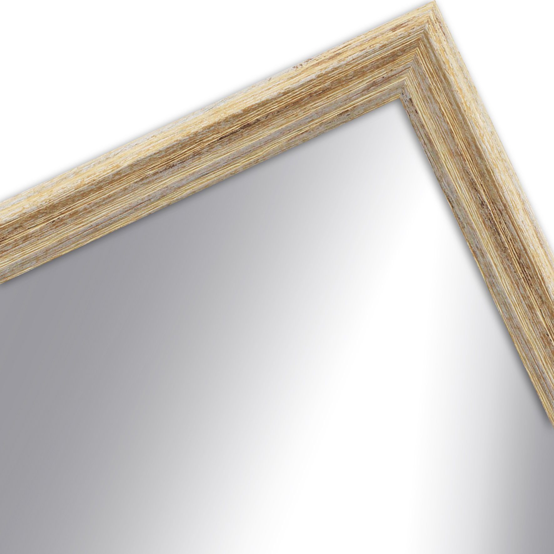 WANDStyle Wandspiegel H790, Natur-Optik, aus Massivholz im Vintage Stil