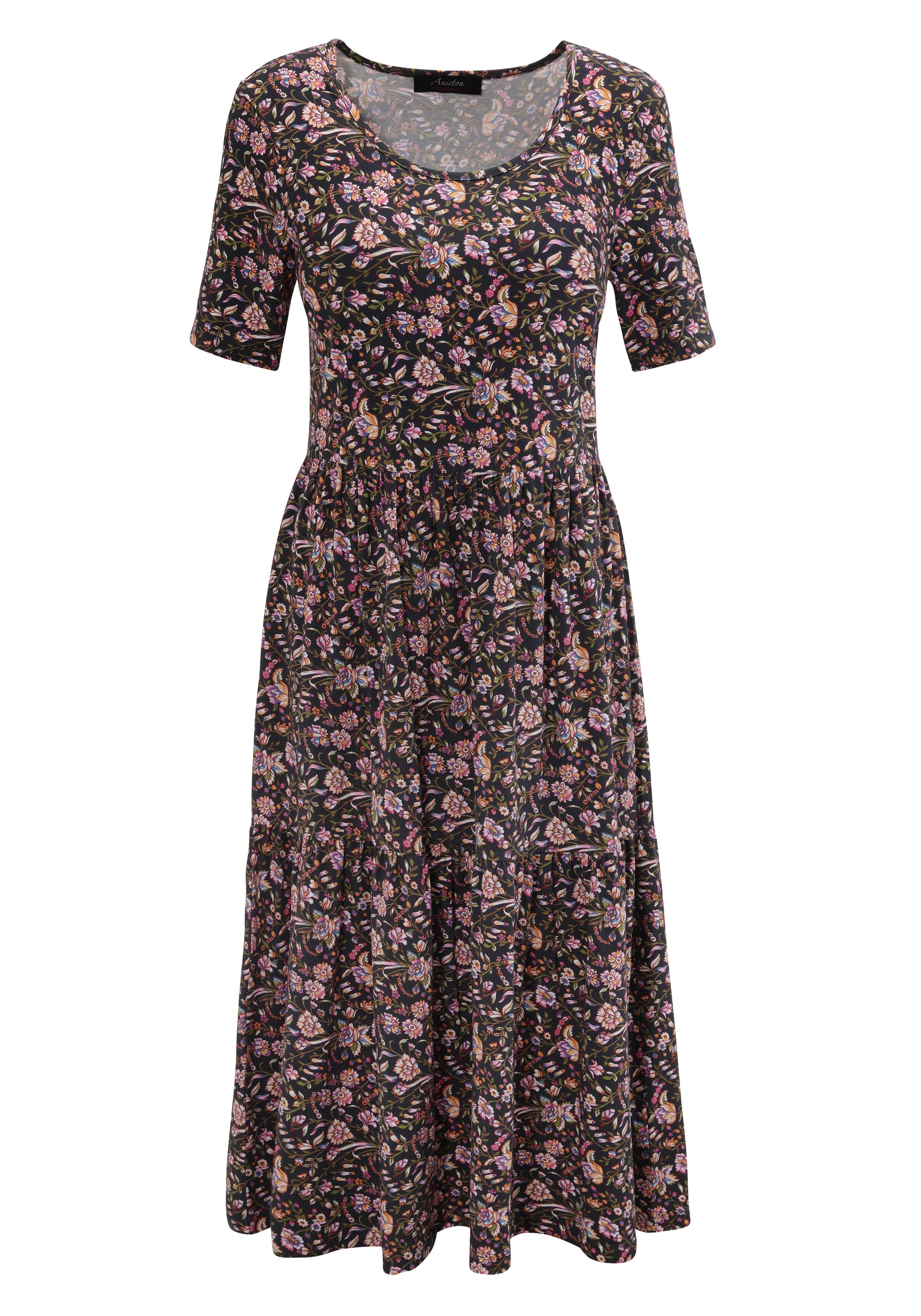 Aniston CASUAL Sommerkleid mit farbenfrohen Blumendruck