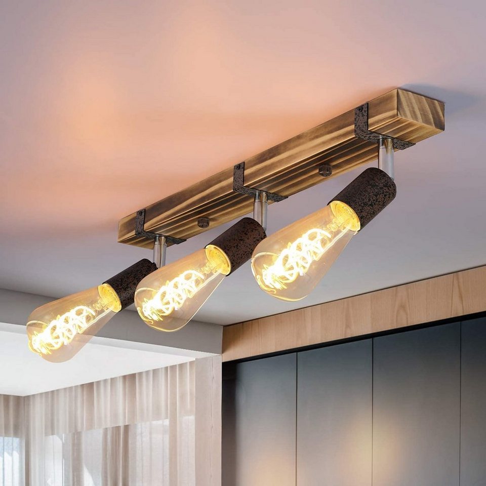 ZMH Deckenspots E27 Retro Industrial Verstellbar Strahlern Flur 2//3  Fassung, LED wechselbar