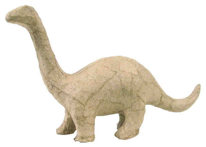 décopatch Dekofigur Pappmaché Dinosaurier Brontosaurus, 16,5 x 9,5 x 4 cm