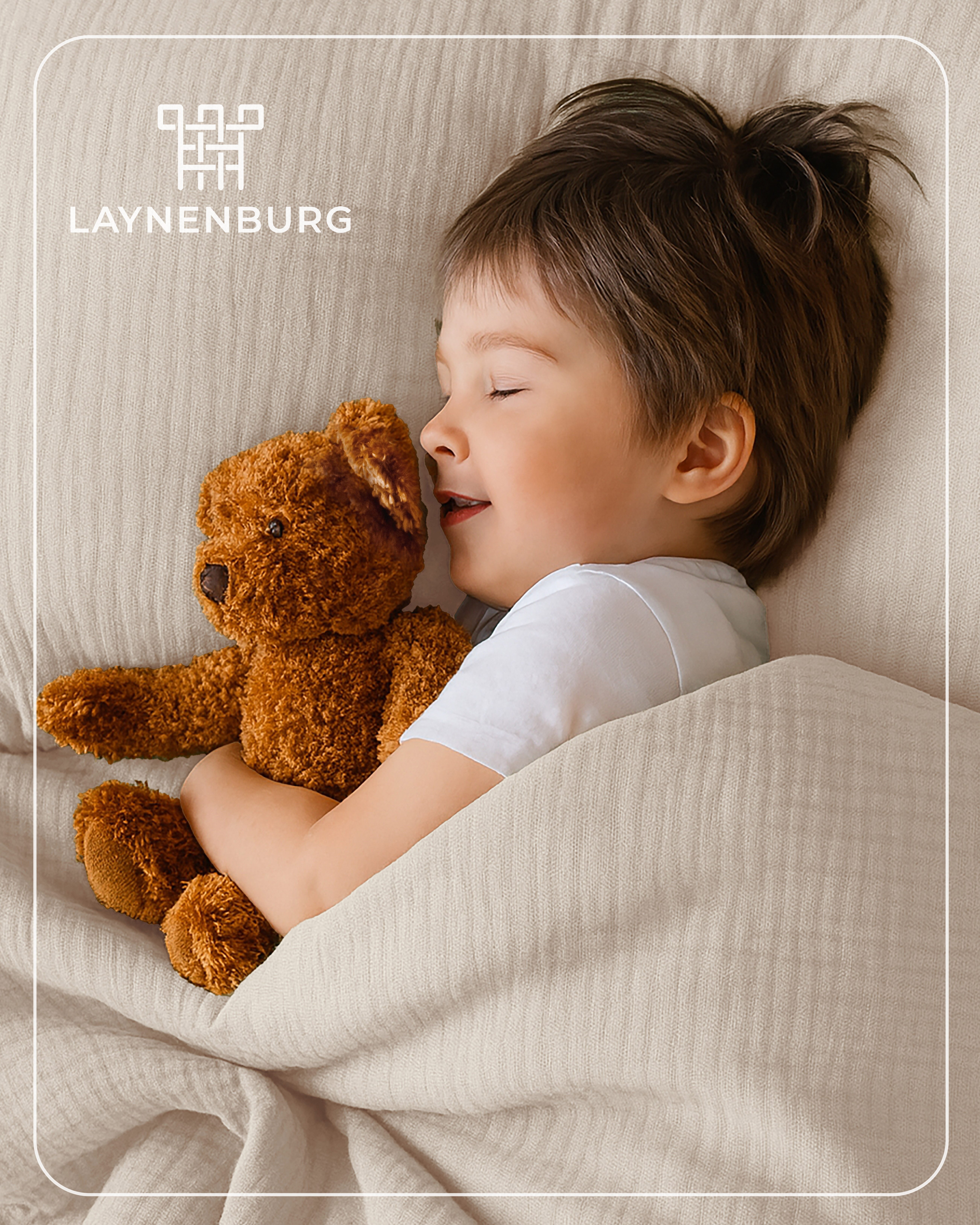 Laynenburg Kinderbettwäsche Musselin 2 teilig aus 100% Baumwolle in 100x135 günstig online kaufen