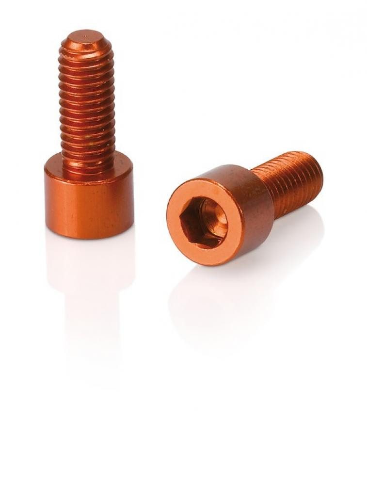 XLC Trinkflasche XLC Schrauben für Trinkflaschenhalter 2er Set orange