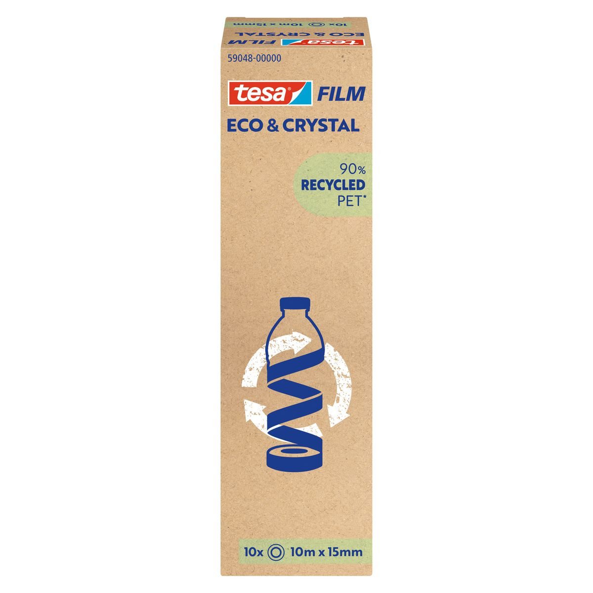 tesa Klebeband tesa Klebeband Eco & Crystal 10mx15mm 10 Rollen