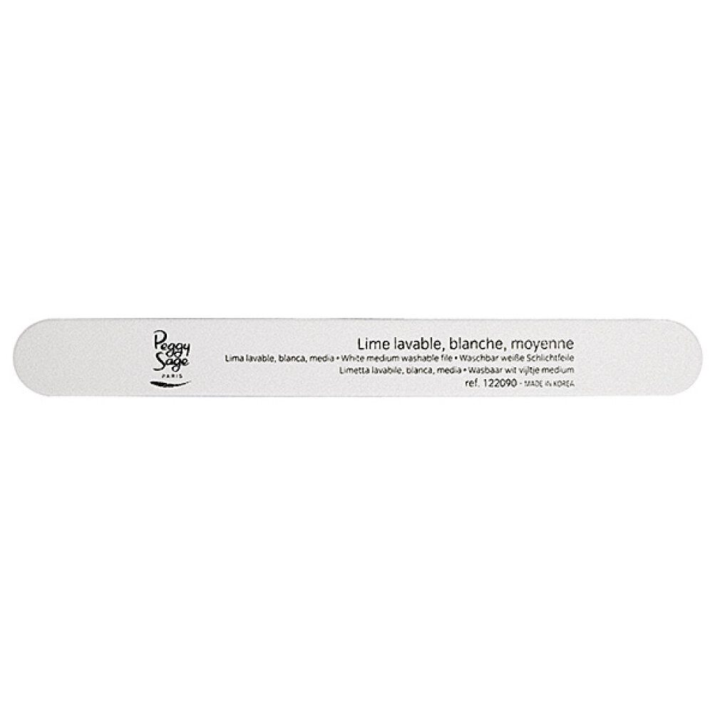 Peggy Sage Polierfeile PEGGY SAGE 2-Wege-Nagelfeile Medium 180/180 Weiß, Packung