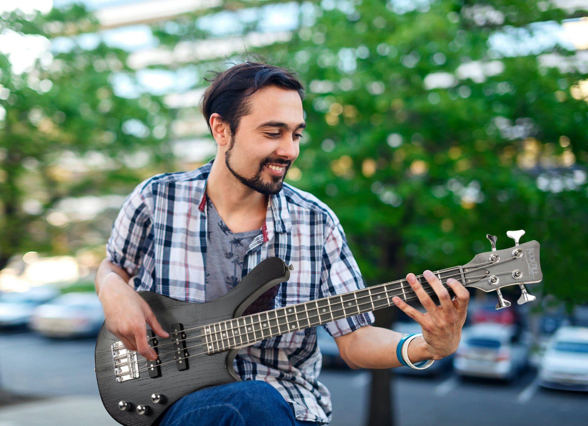 Rocktile E-Bass TB-4 Traveler Bassgitarre im Reiseformat