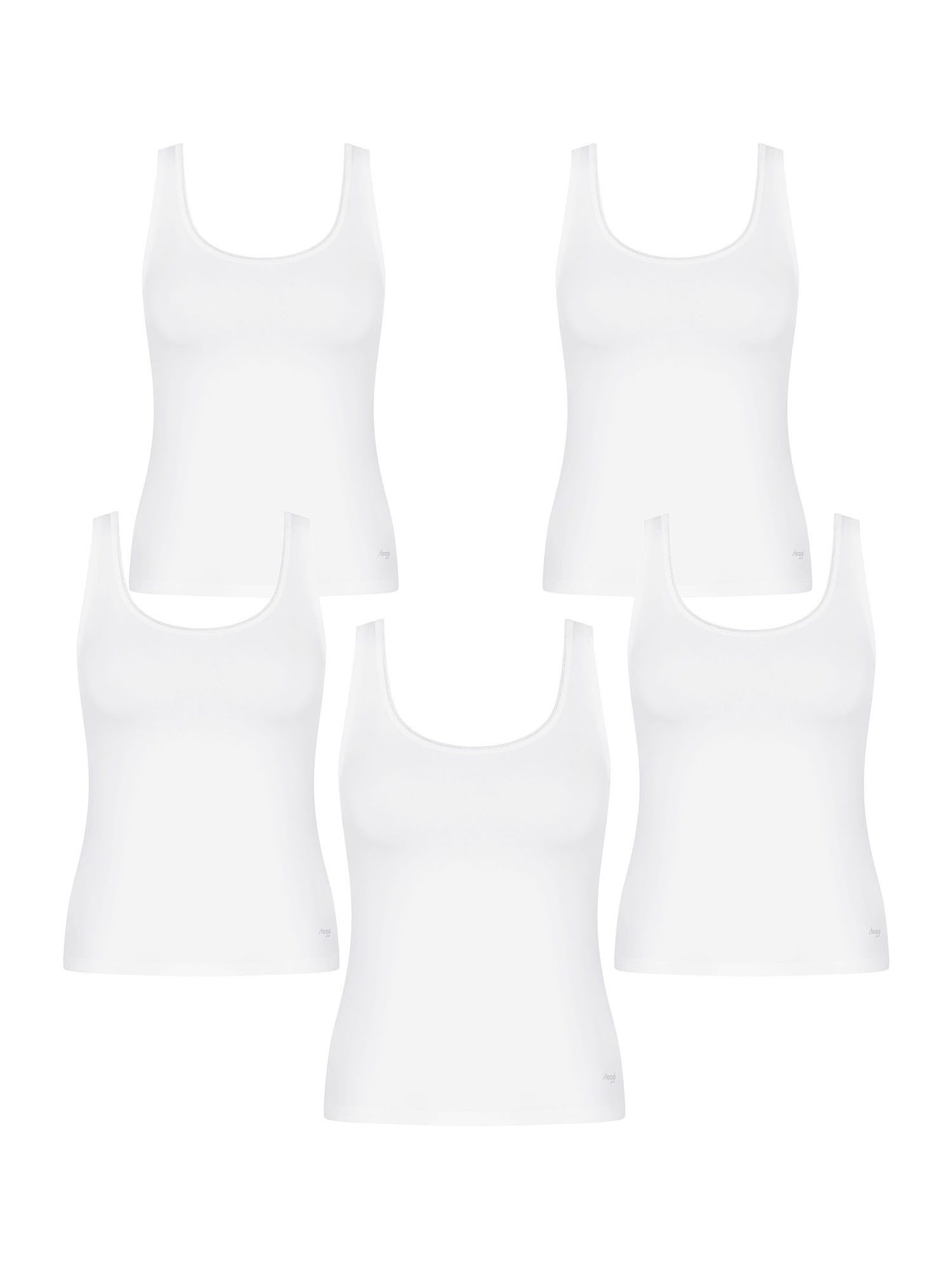 sloggi Tanktop Pure Comfort Tank Top (5-tlg) Frauen Unterhemd Ärmelloses günstig online kaufen
