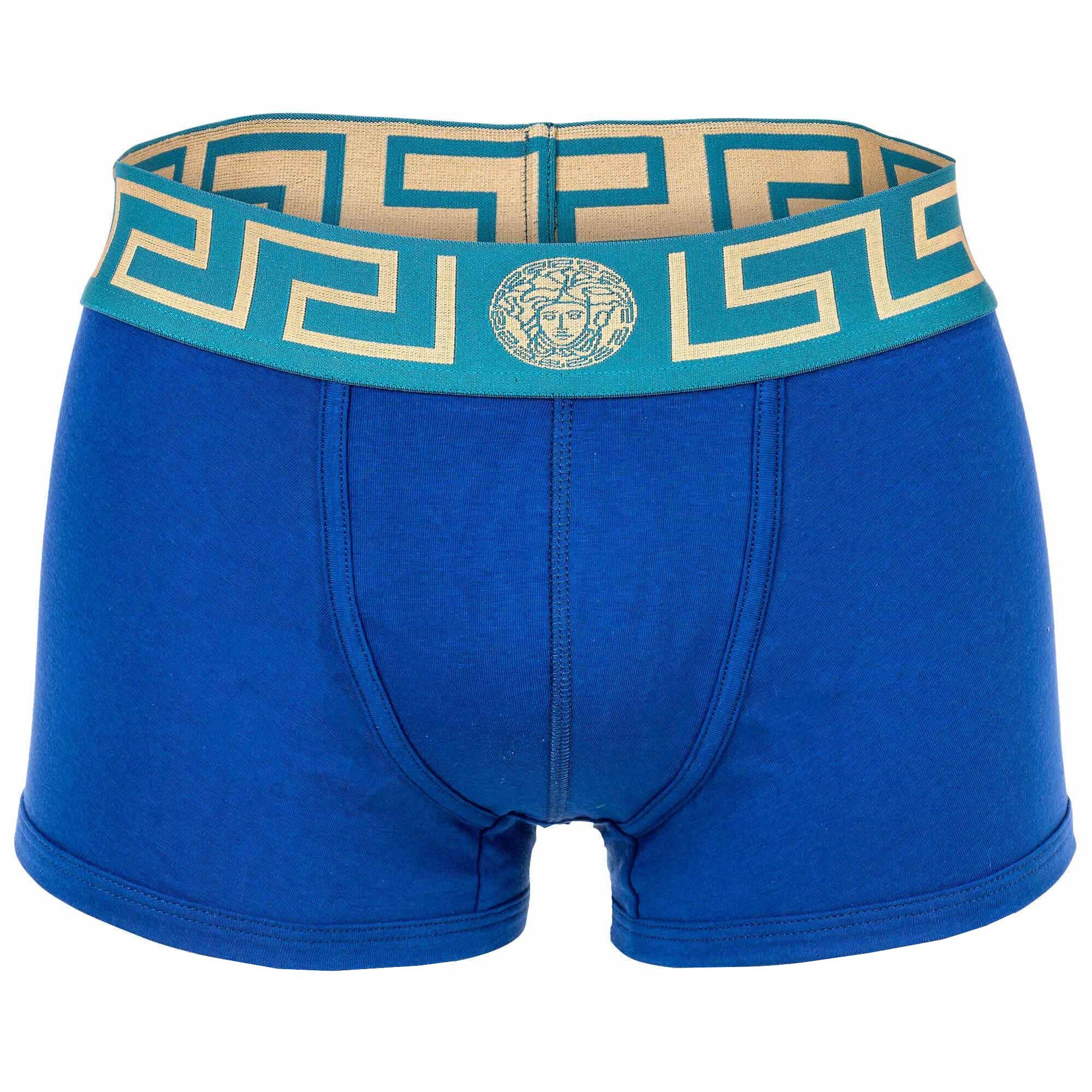 Versace Boxer Herren Boxer Shorts - TOPEKA, Stretch Cotton Blau/Türkis