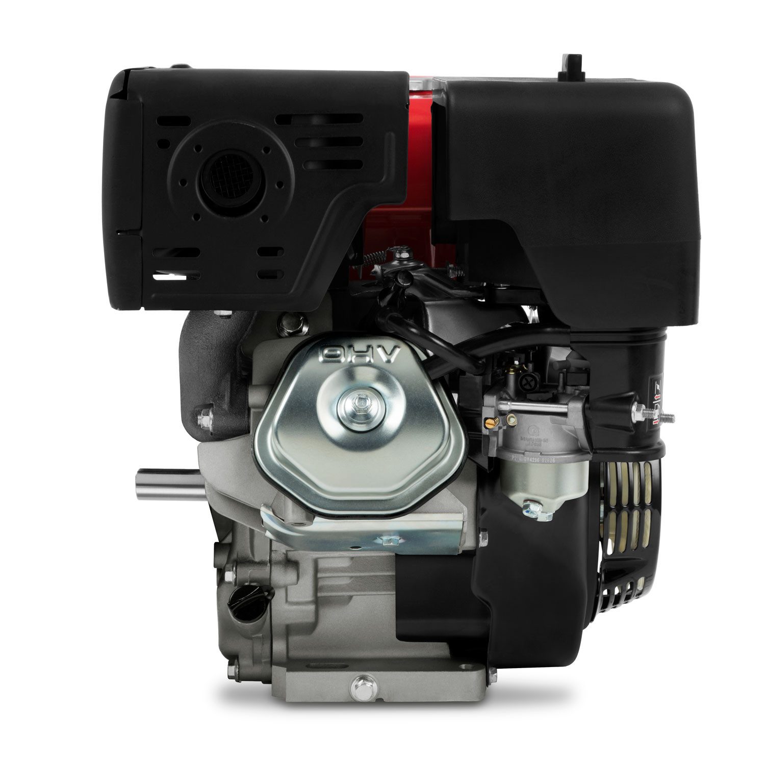 EBERTH Stromerzeuger 15 PS 11,03 kW Benzinmotor mit 25 mm Ø Welle, 11,03 in kW, E-Start, 17ah 12V Batterie, 420 ccm Hubraum