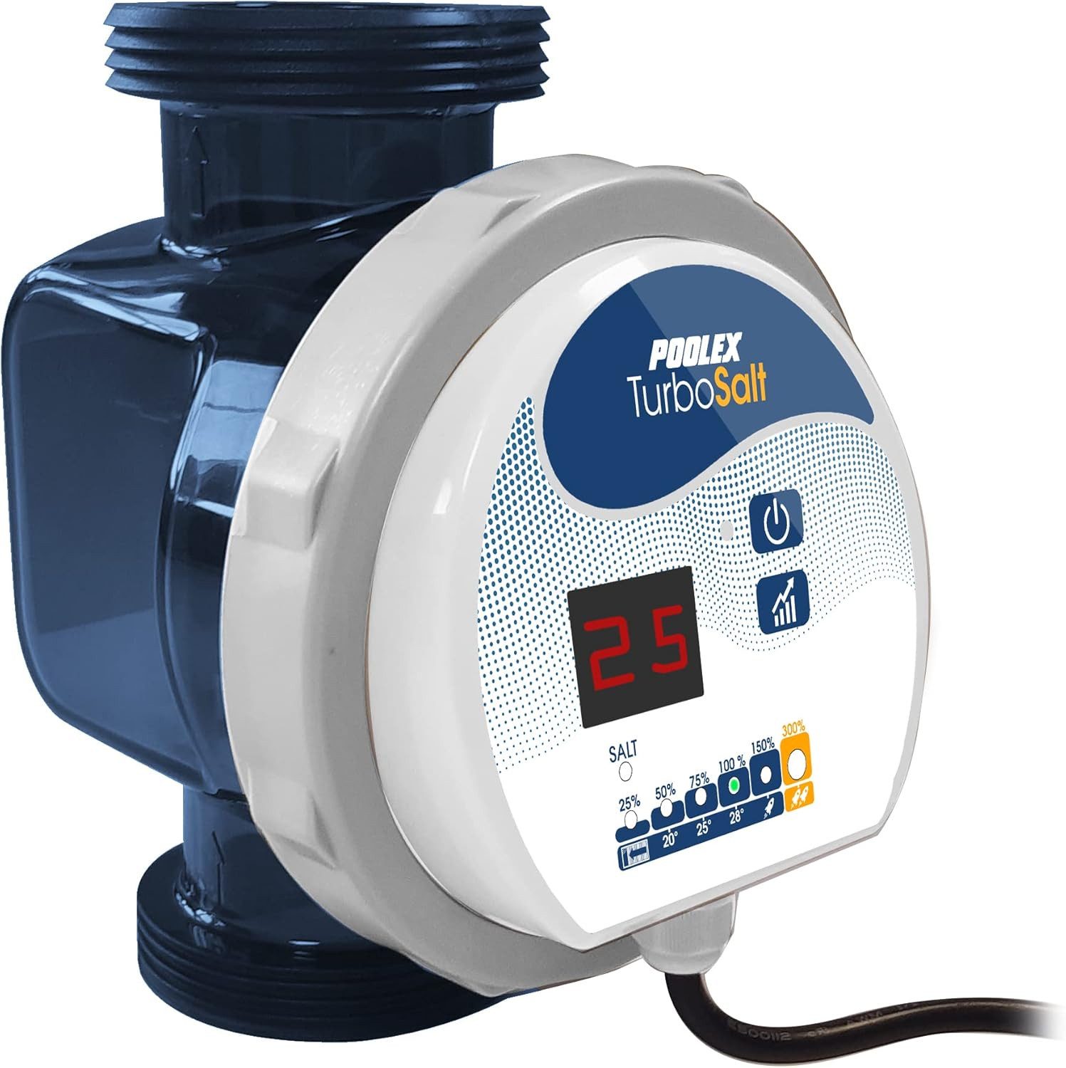 Poolstar Salzwassersystem Salz-Elektrolysegeräte Poolex Turbo Salt Modell 400 für Pool 40m3